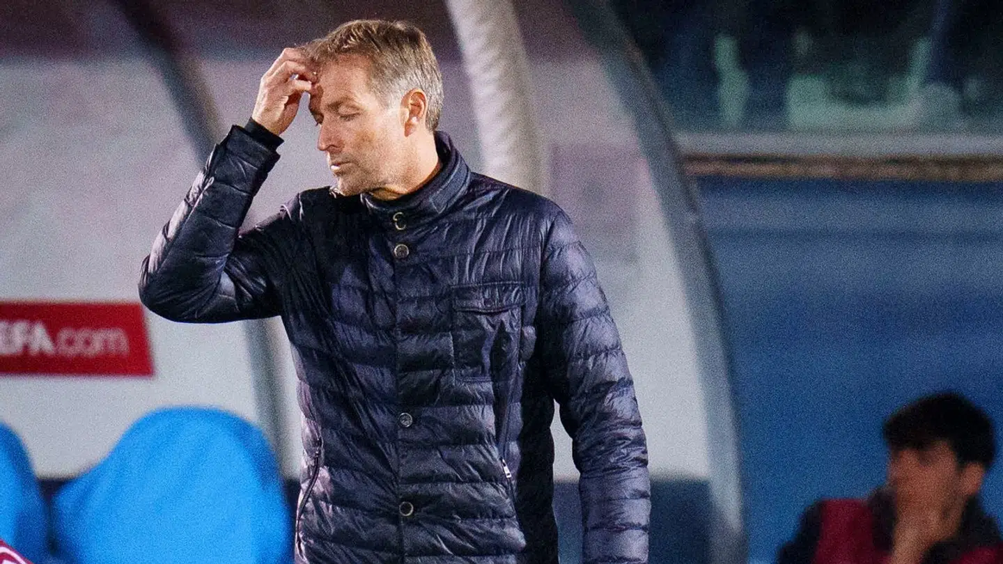 Landstræner Kasper Hjulmand under EM kvalifikationskamp mellem San Marino – Danmark i San Marino, tirsdag den 17 oktober 2023. (Foto: Liselotte Sabroe/Ritzau Scanpix)