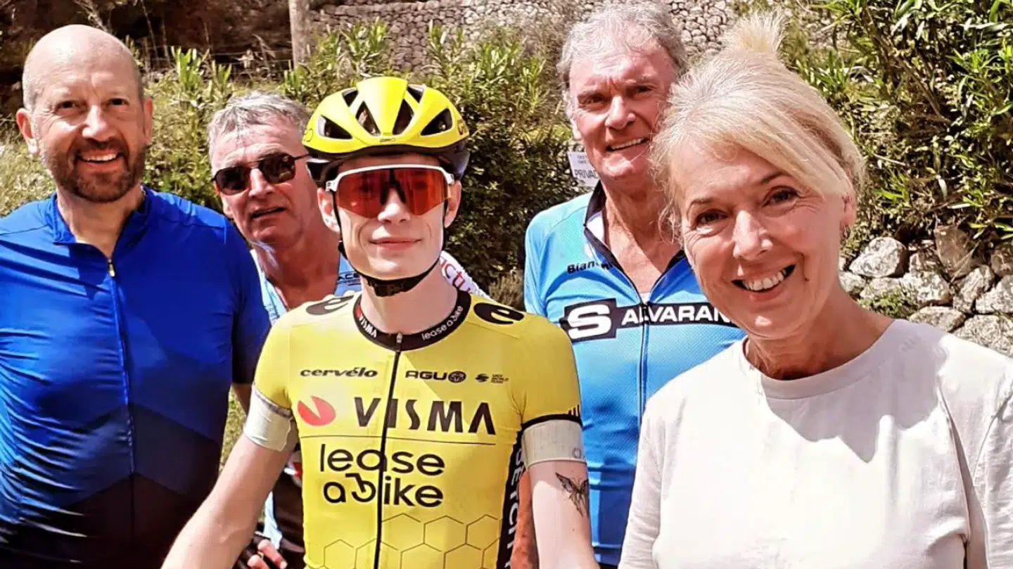 Jonas Vingegaard trænede på Coll de Sóller søndag.