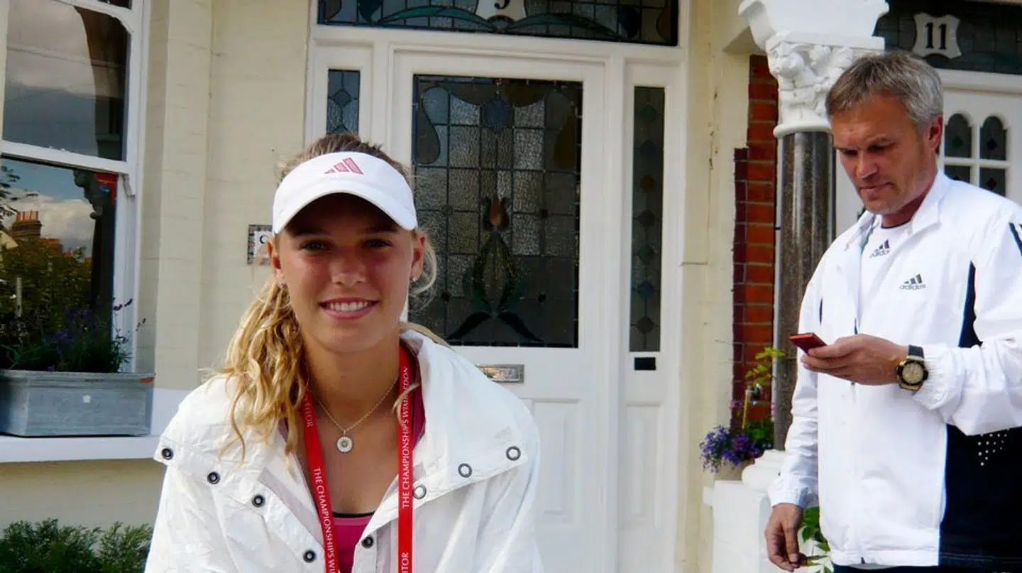 Caroline Wozniacki og hendes far Piotr har fulgtes ad gennem hele hendes karriere.