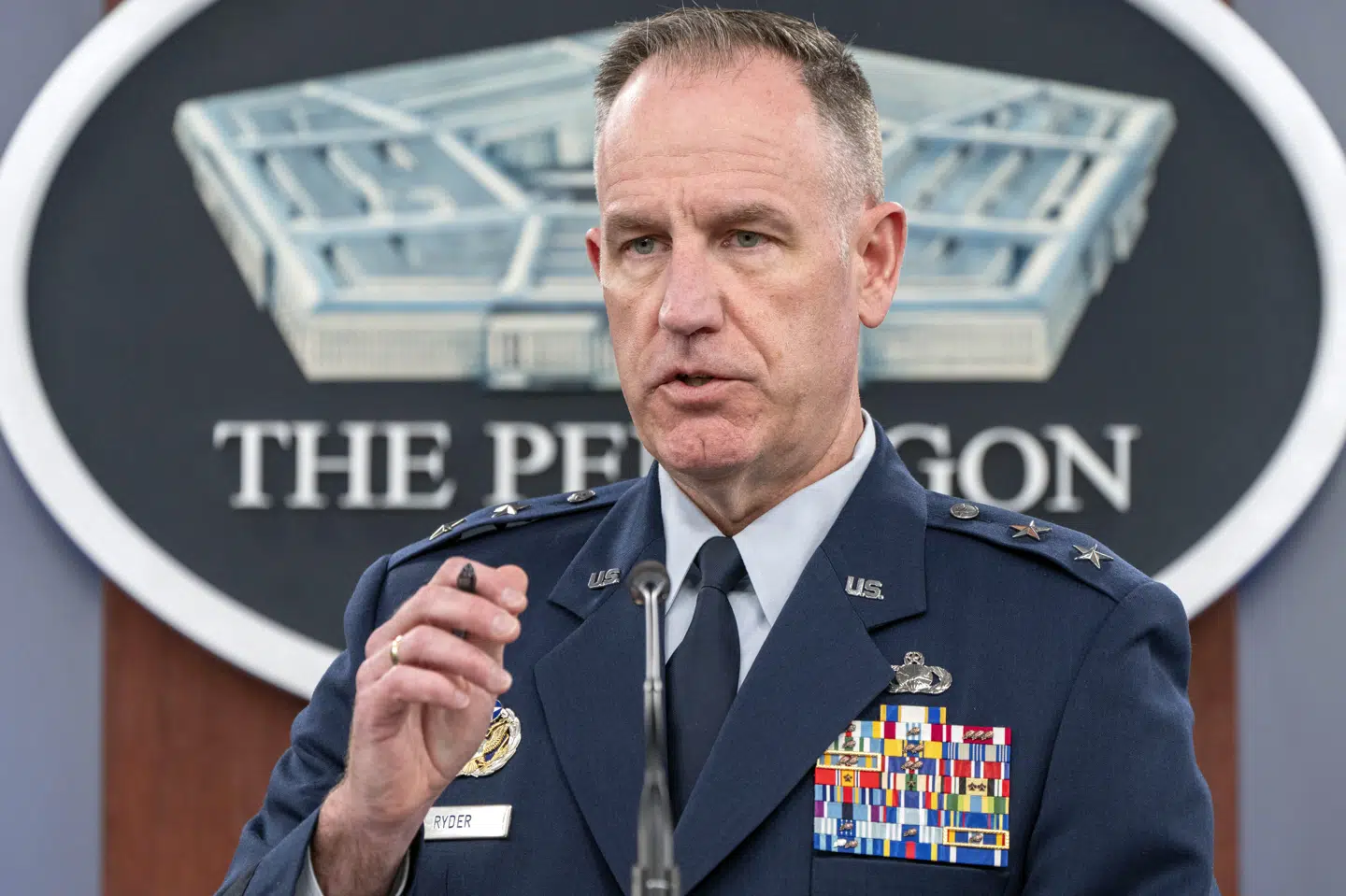 Ifølge Pentagon er det ikke første gang, at Rusland kan have opsendt et rumvåben. Lignende meldinger kom i 2019 og 2022. På billedet her ses talsperson for ministeriet Pat Ryder. (Arkivfoto.)