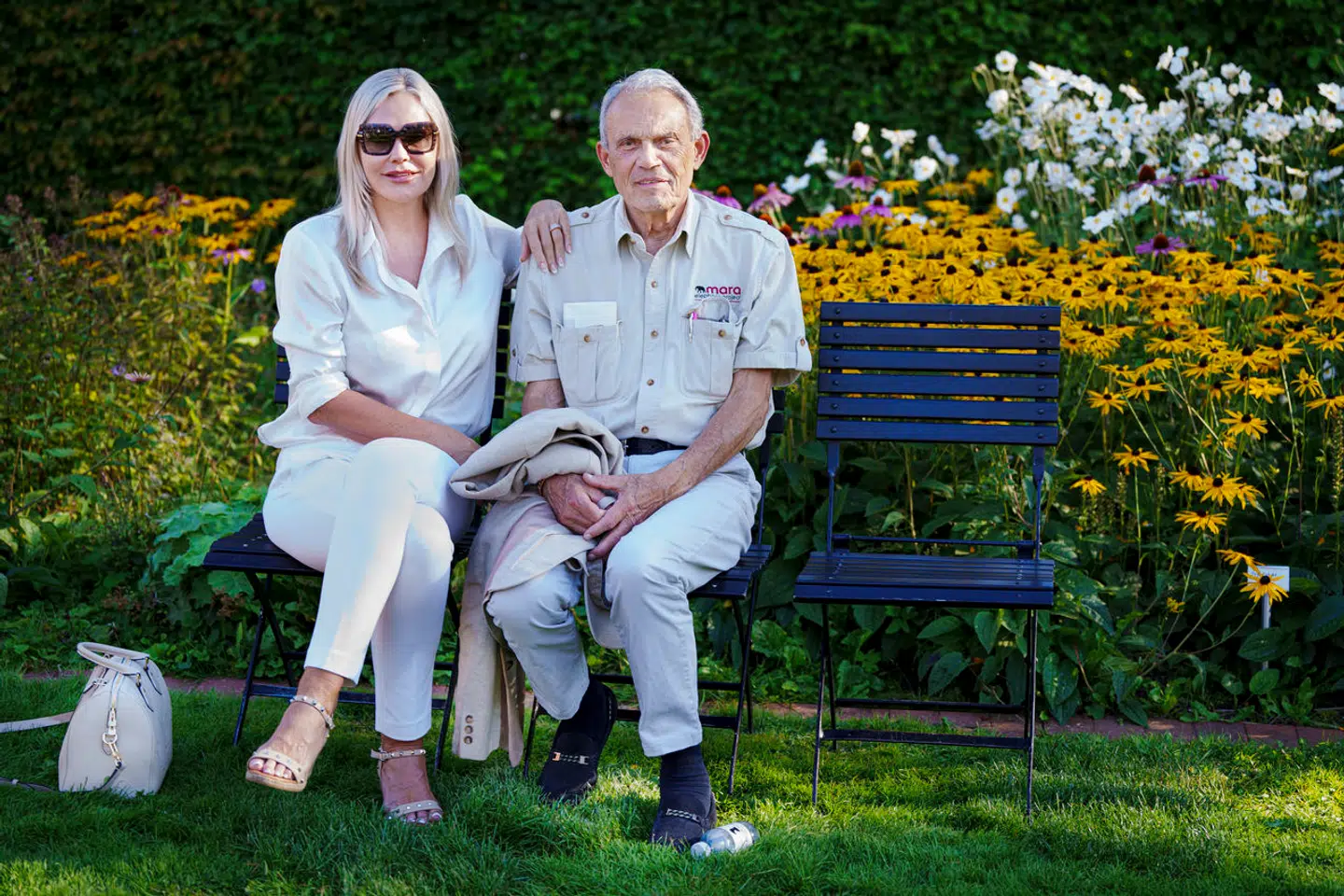 Karsten Ree og Janni Ree ses her sammen sidste år.