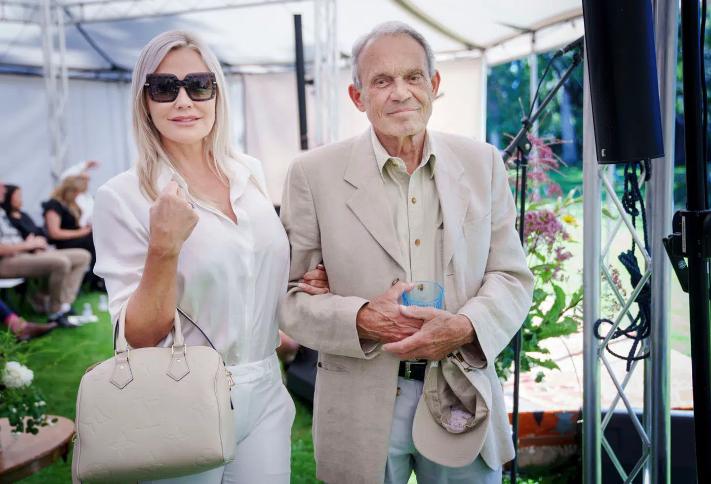 Ægteparret ses her sammen sidste år.