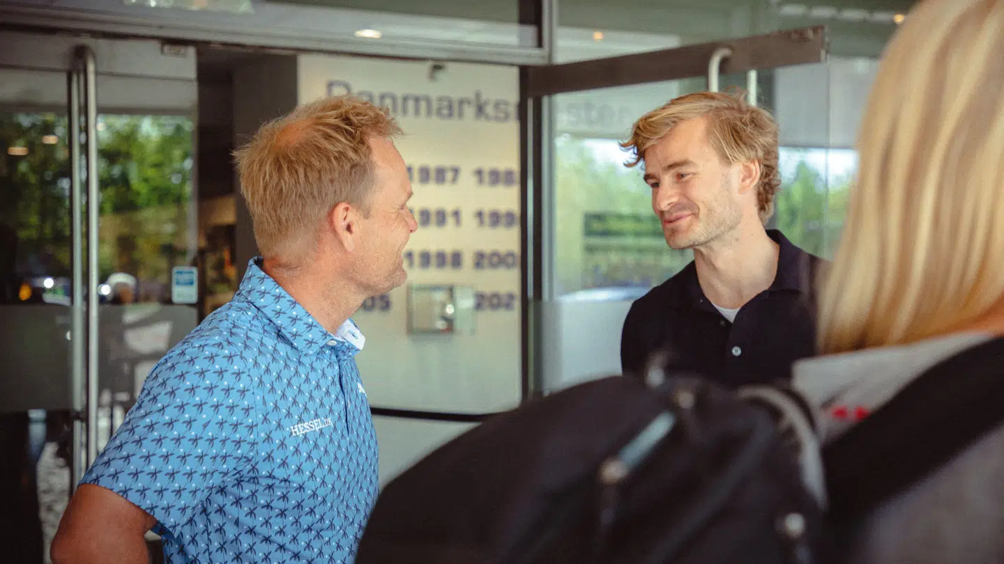 Søren Kjeldsen, der er en del af projektet, og Oliver Victor Kristensen, der står i spidsen for DNA.