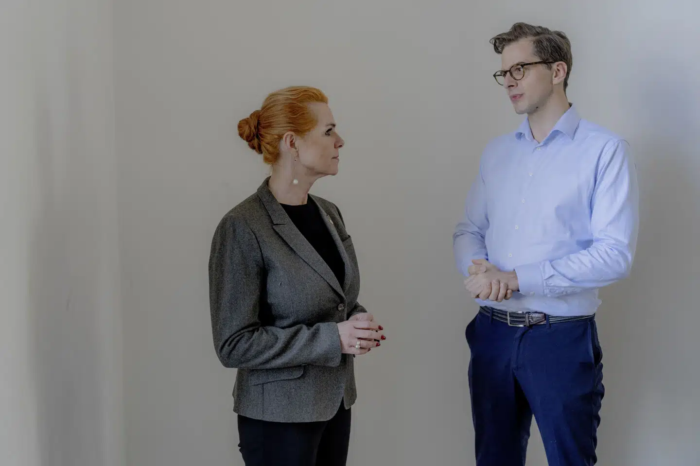 Inger Støjberg og Alex Vanopslagh har intensiveret samarbejdet på det seneste. Nu går de to og De Konservatives formand, Mona Juul, sammen om et ønske omkring råderummet. (Arkivfoto).