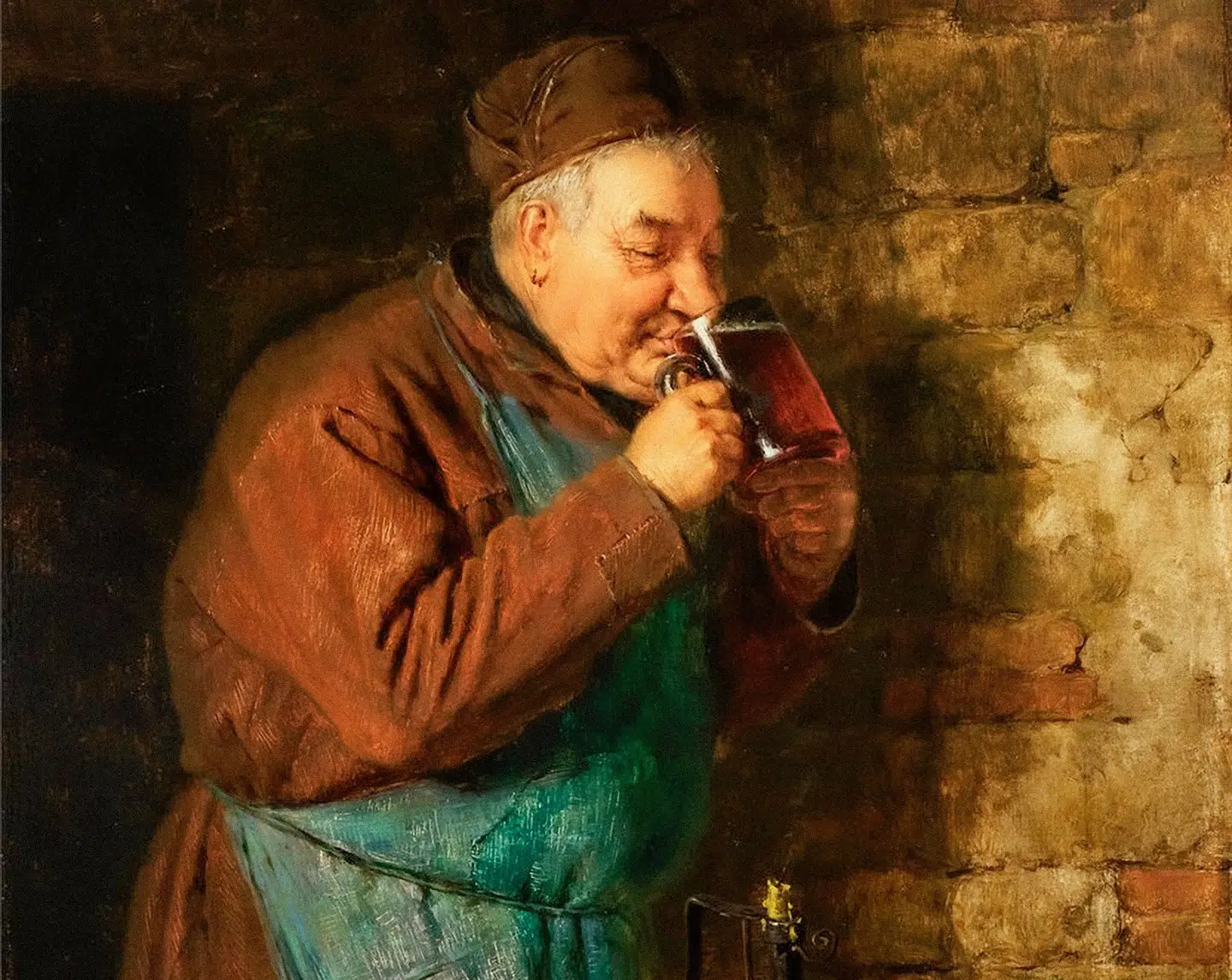 Maleri af Eduard von Grützner.