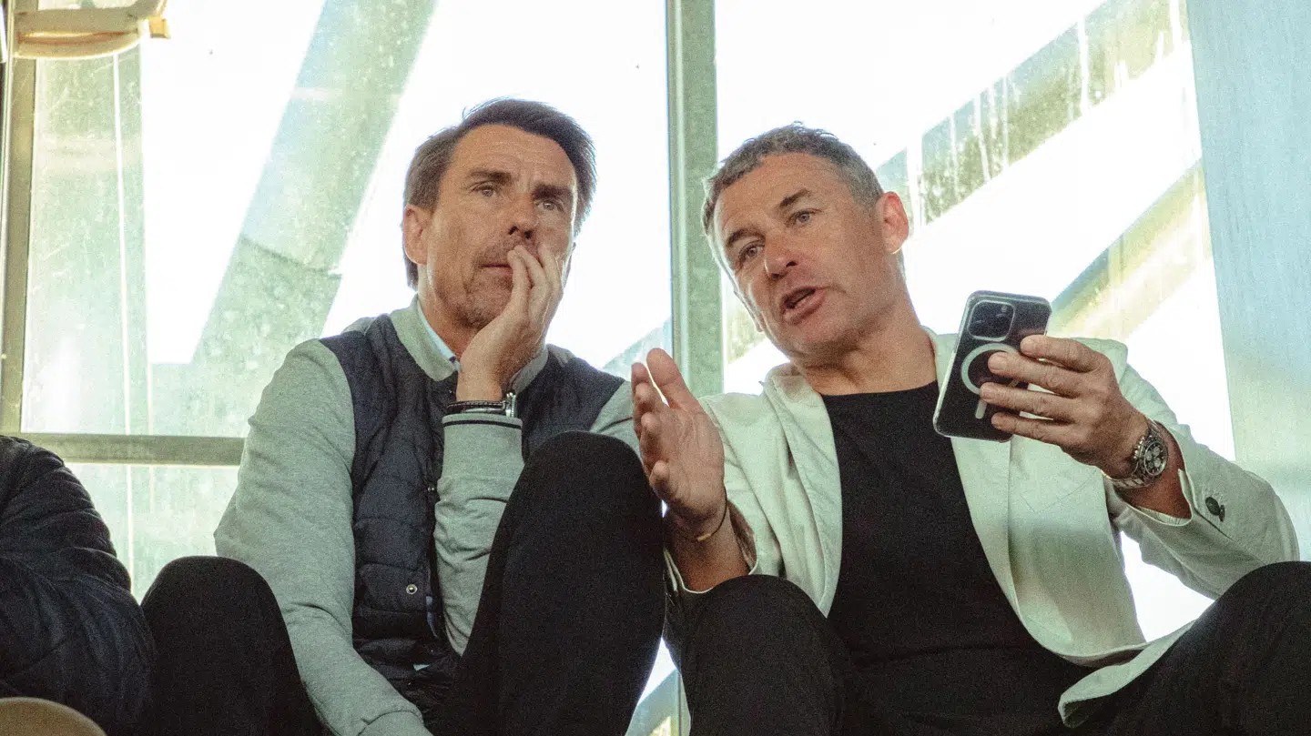 Arne Nielsson og Tom Kristensen ved lanceringen af DNA.