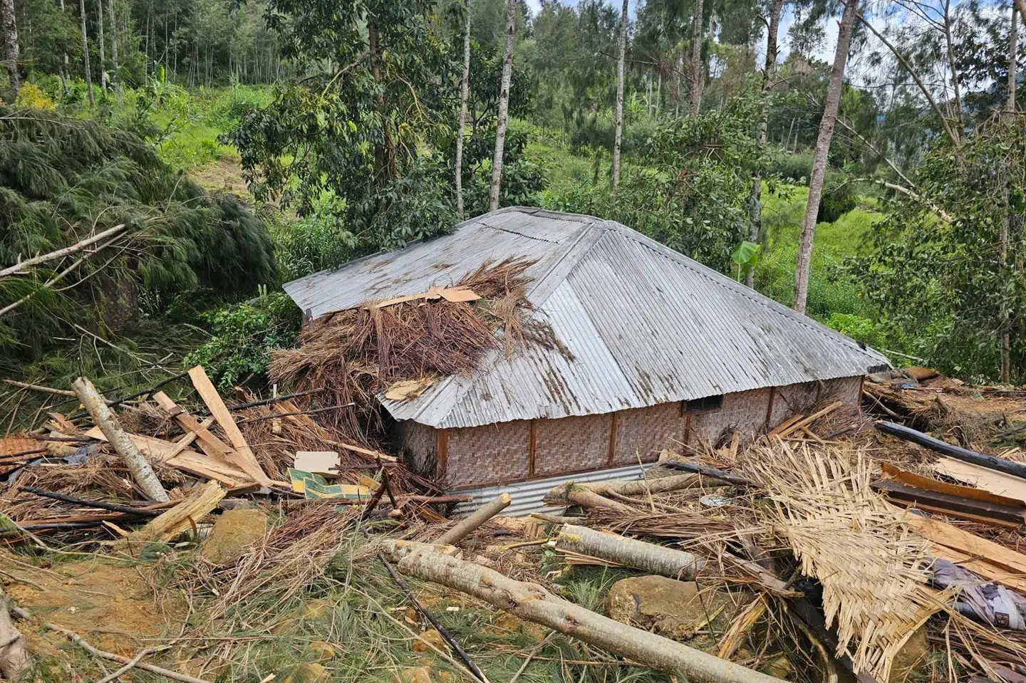 Et jordskred ramte flere landsbyer i Enga-provinsen i Papua Ny Guinea tidligt fredag lokal tid.