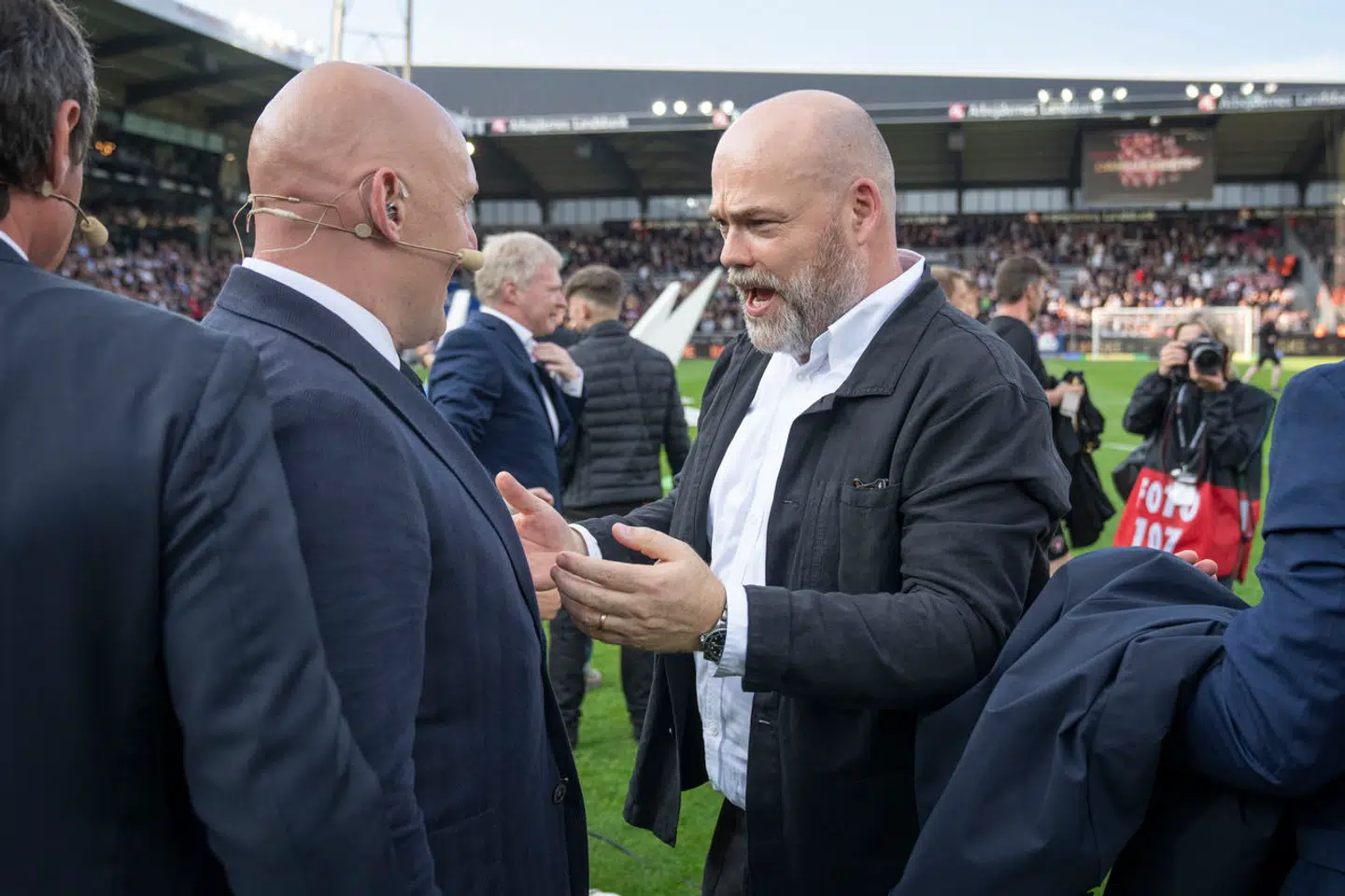 FC Midtjyllands ejer, Anders Holch Povlsen, efter FC Midtjylland søndag havde vundet mesterskabet.