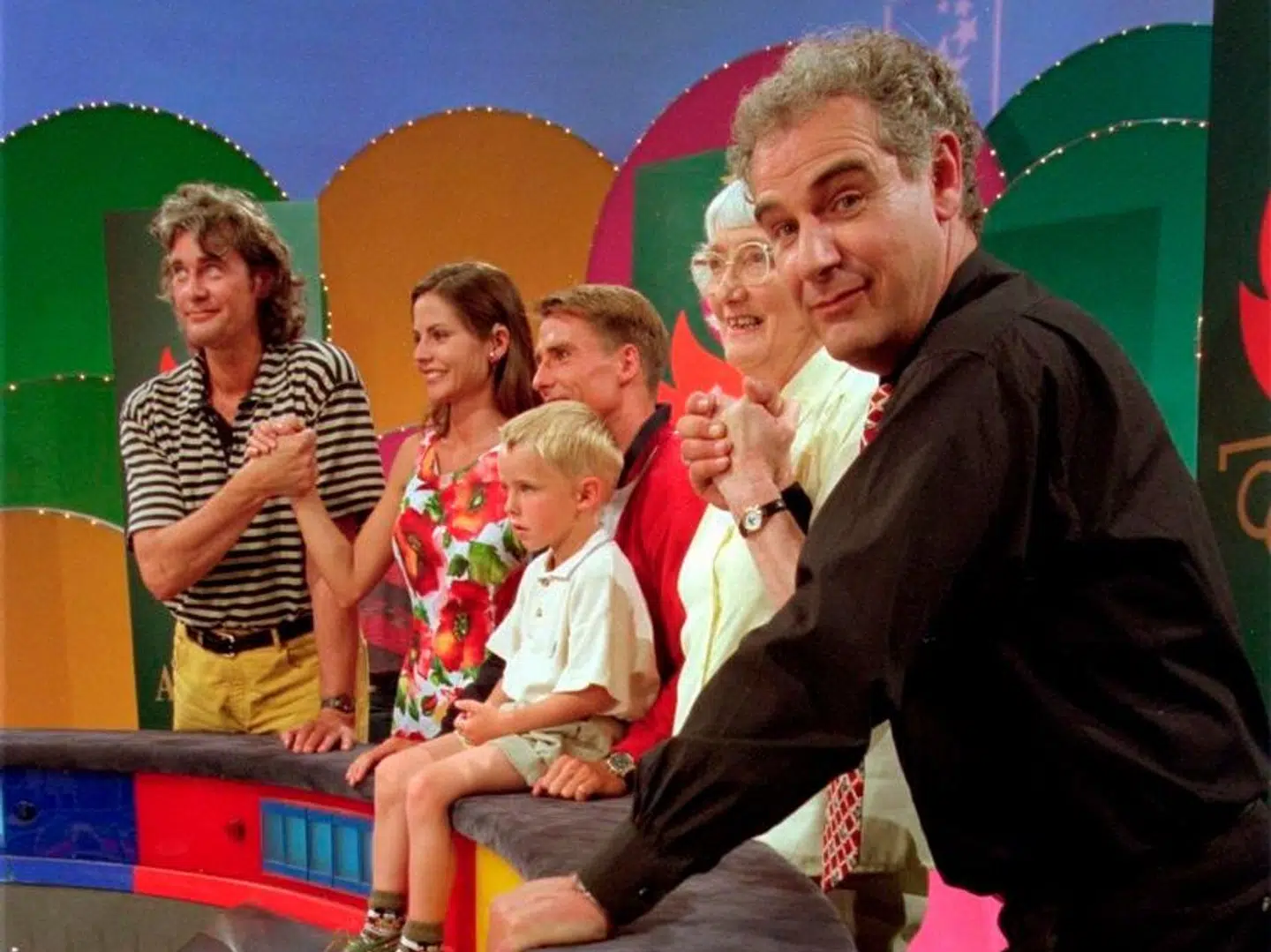 Maria Hirse som mange af os husker hende. Som 'Lykkehjul's vært sammen med Bengt Burg.