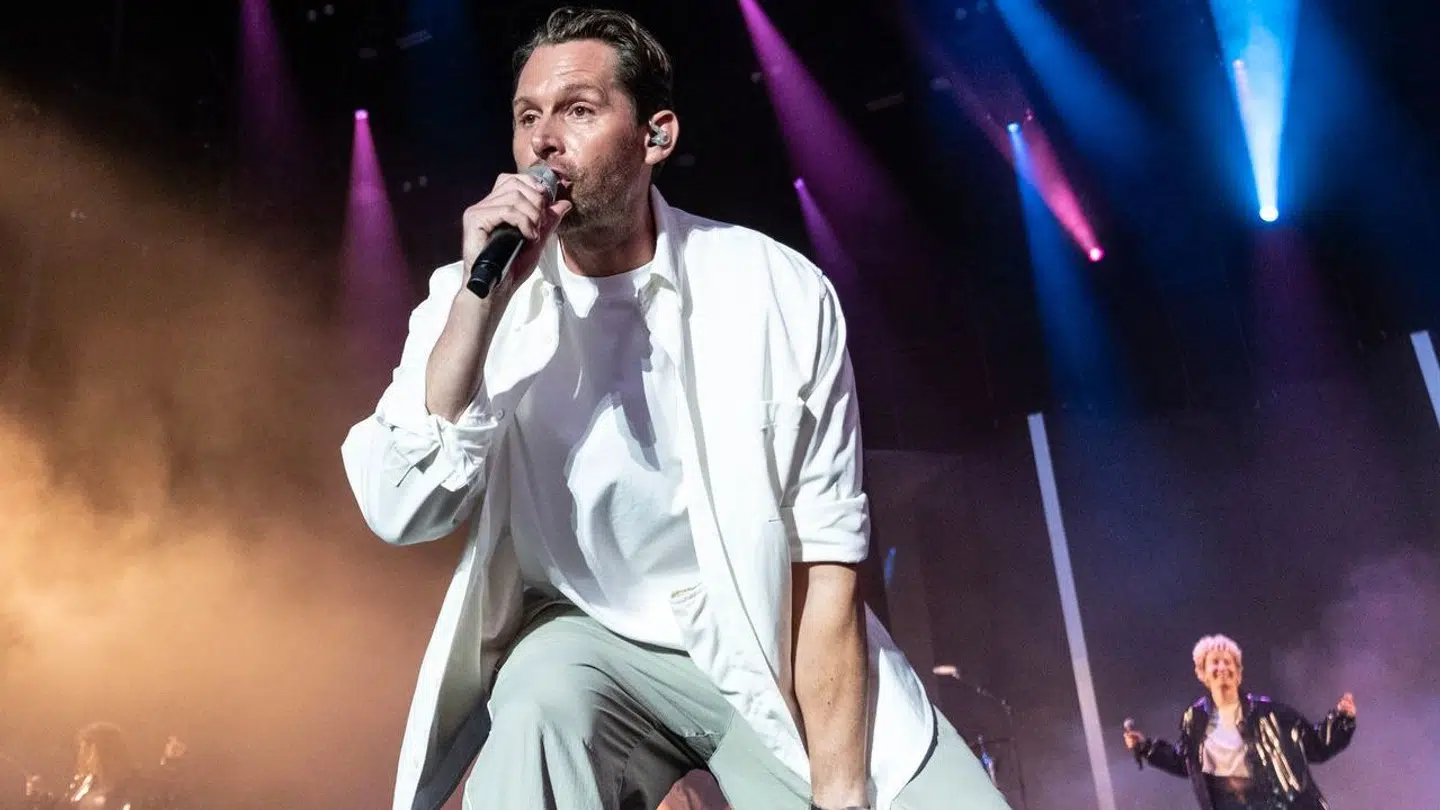 Rasmus Seebach spillede den store afslutningskoncert søndag aften på årets Jelling Musikfestival.