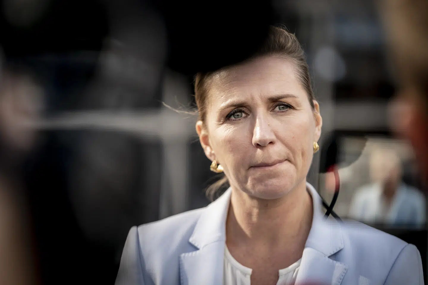 Statsminister Mette Frederiksen (S) var i oktober 2022 til et møde hos formanden for Det Europæiske Råd, Charles Michel, i Bruxelles. 55 procent af vælgerne tror i ny måling, at hun er interesseret i at overtage hans job. (Arkivfoto).