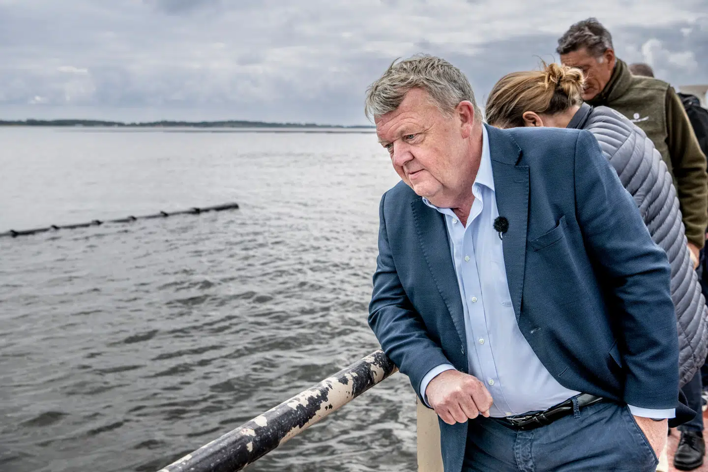 Lars Løkke Rasmussen på sejltur i Limfjorden. Foto: Morten Stricker, Scanpix