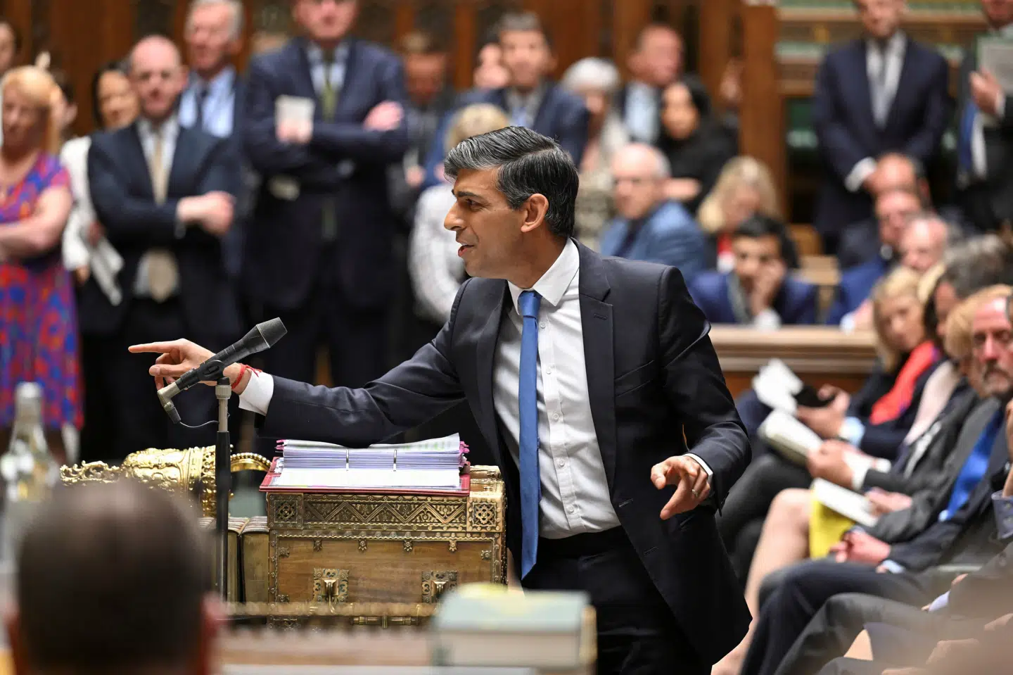 Premierminister Rishi Sunak fra Det Konservative Parti udskrev valget i sidste uge. (Arkivfoto).