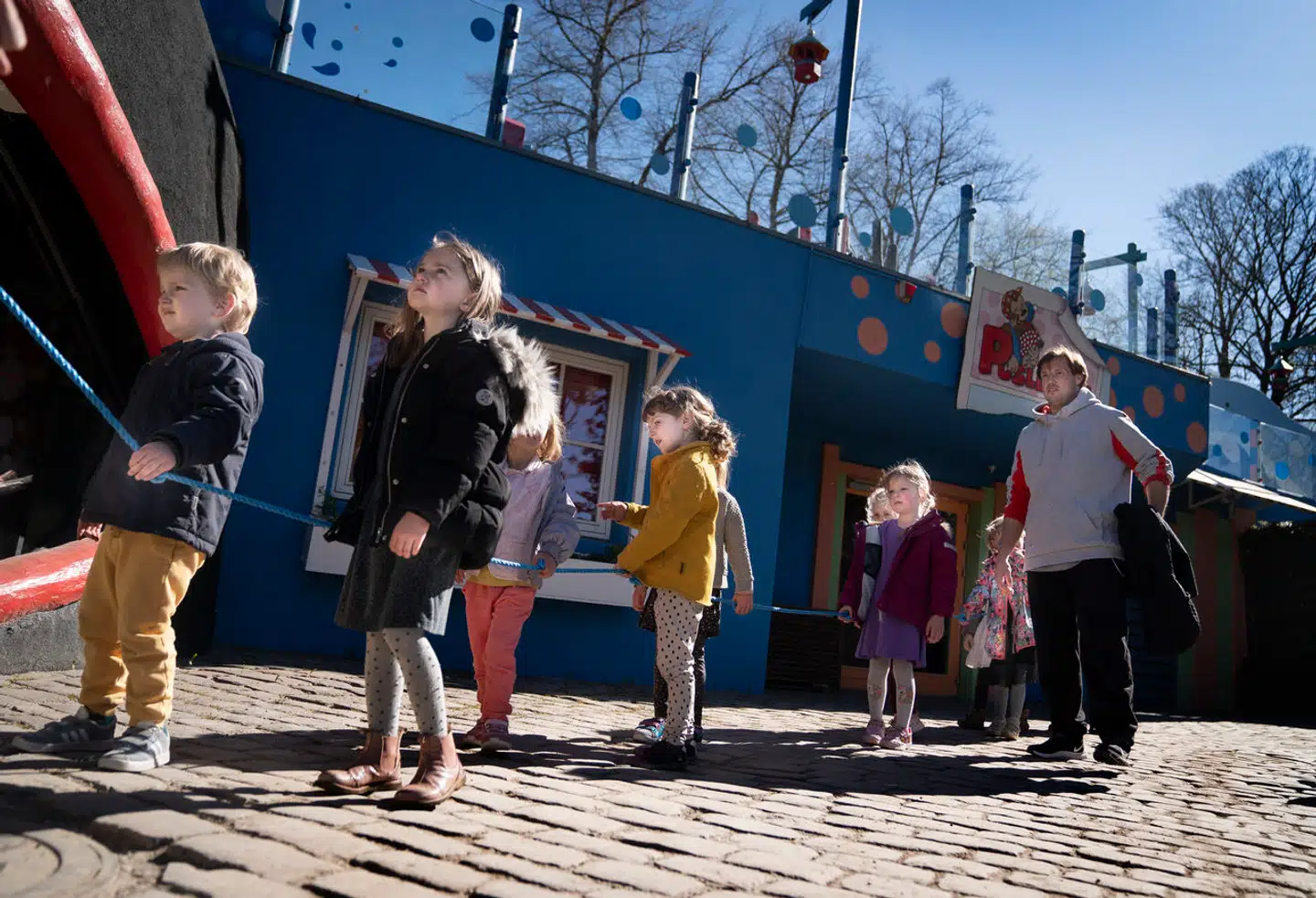 Rasmus Klump-legepladsen i Tivoli, København. Philip Hansen var selv på legepladsens forhindringsbane omkring påske med sin søn. Men måske som en ihærdig fremfor overbeskyttende, ængstelig forælder. Arkivfoto: Liselotte Sabroe, Scanpix