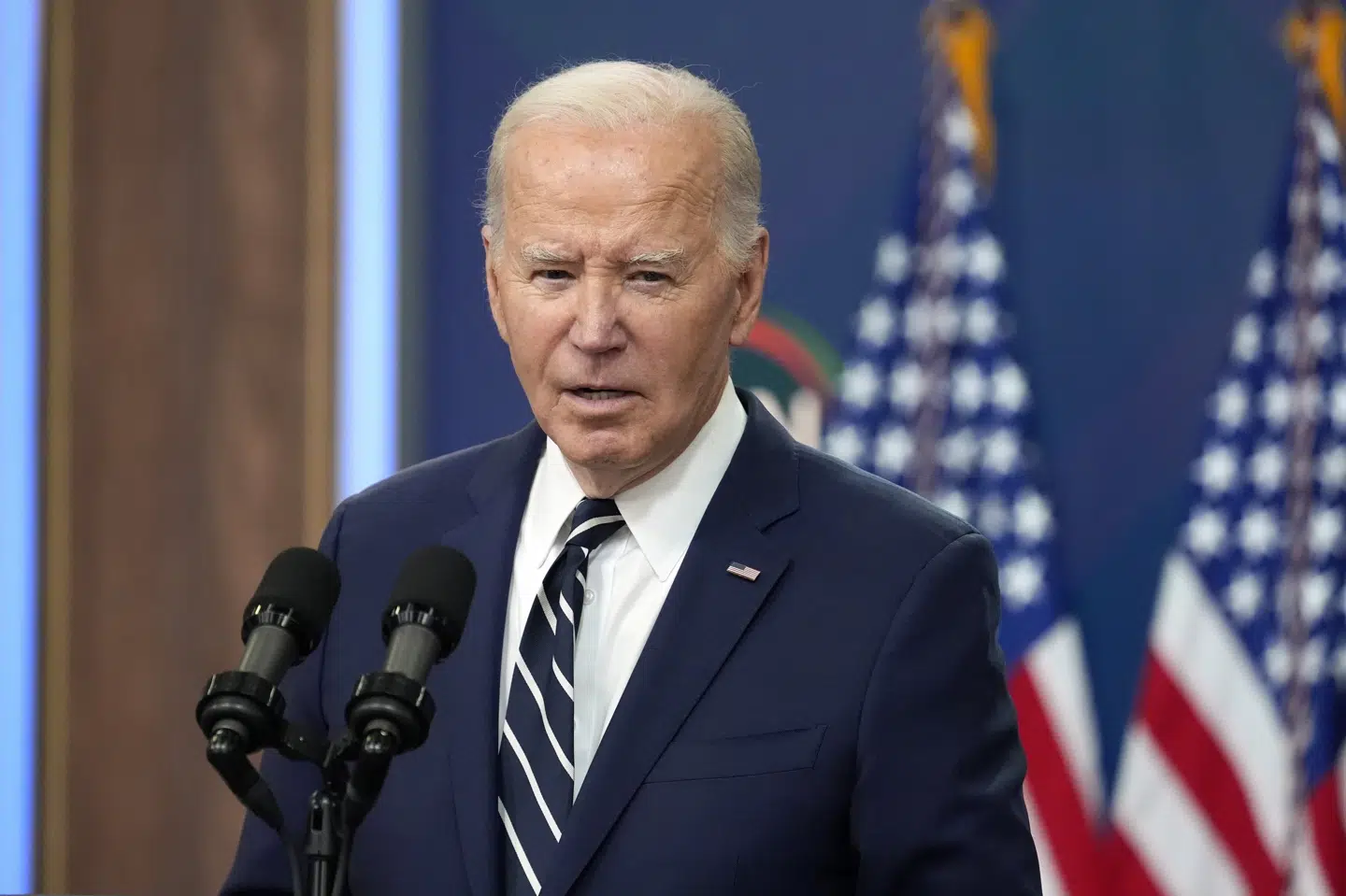 Biden har indtil nu været tøvende omkring en lempelse af restriktionerne. Det har han været af frygt for, at en lempelse kan trække Nato ind i konflikten. (Arkivfoto).