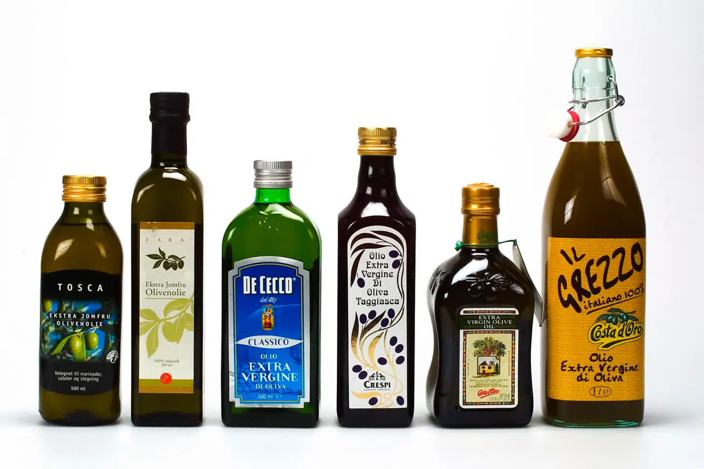 Hvis du føler, at priserne på disse produkter er steget, så har du helt ret. Olivenoliepriserne har nået historiske højder. Arkivfoto: Allan Lundgren/Ritzau Scanpix