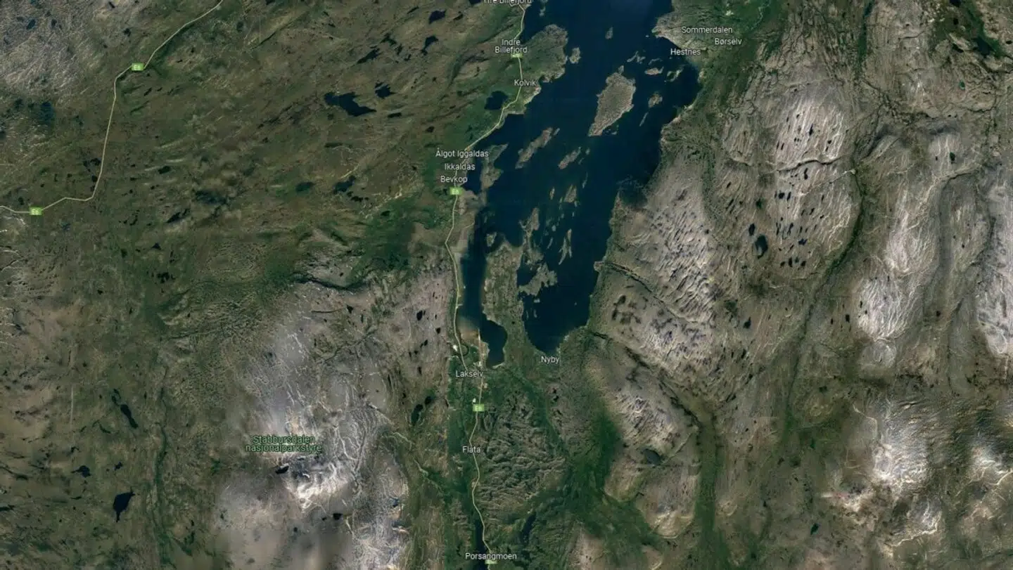 Porsanger-området, hvor den 11-årige drengs livløse krop lørdag blev fundet.