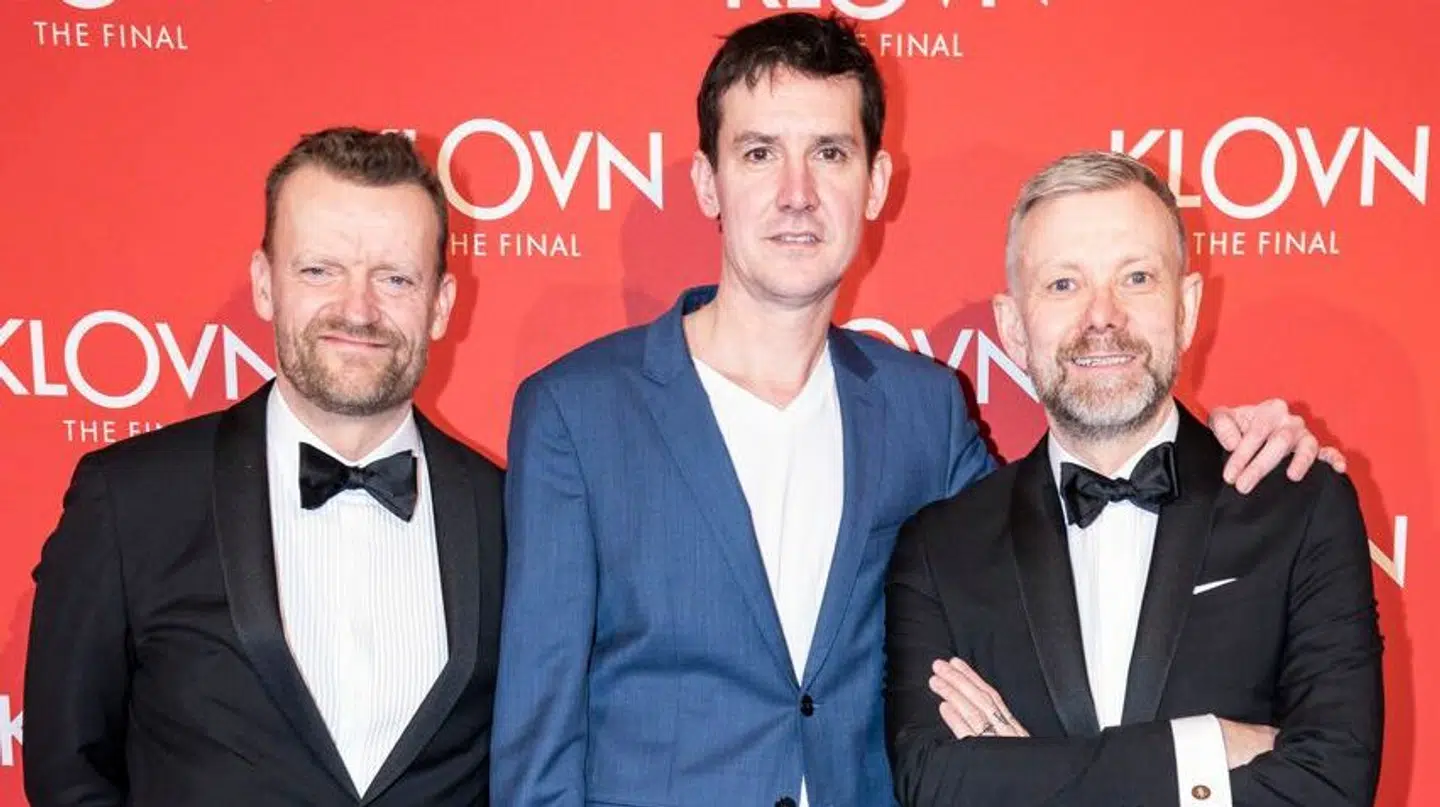 Frank Hvam og Casper Christensen har haft instruktør og manuskriptforfatter Mikkel Nørgaard med på 'Klovn'-filmene.