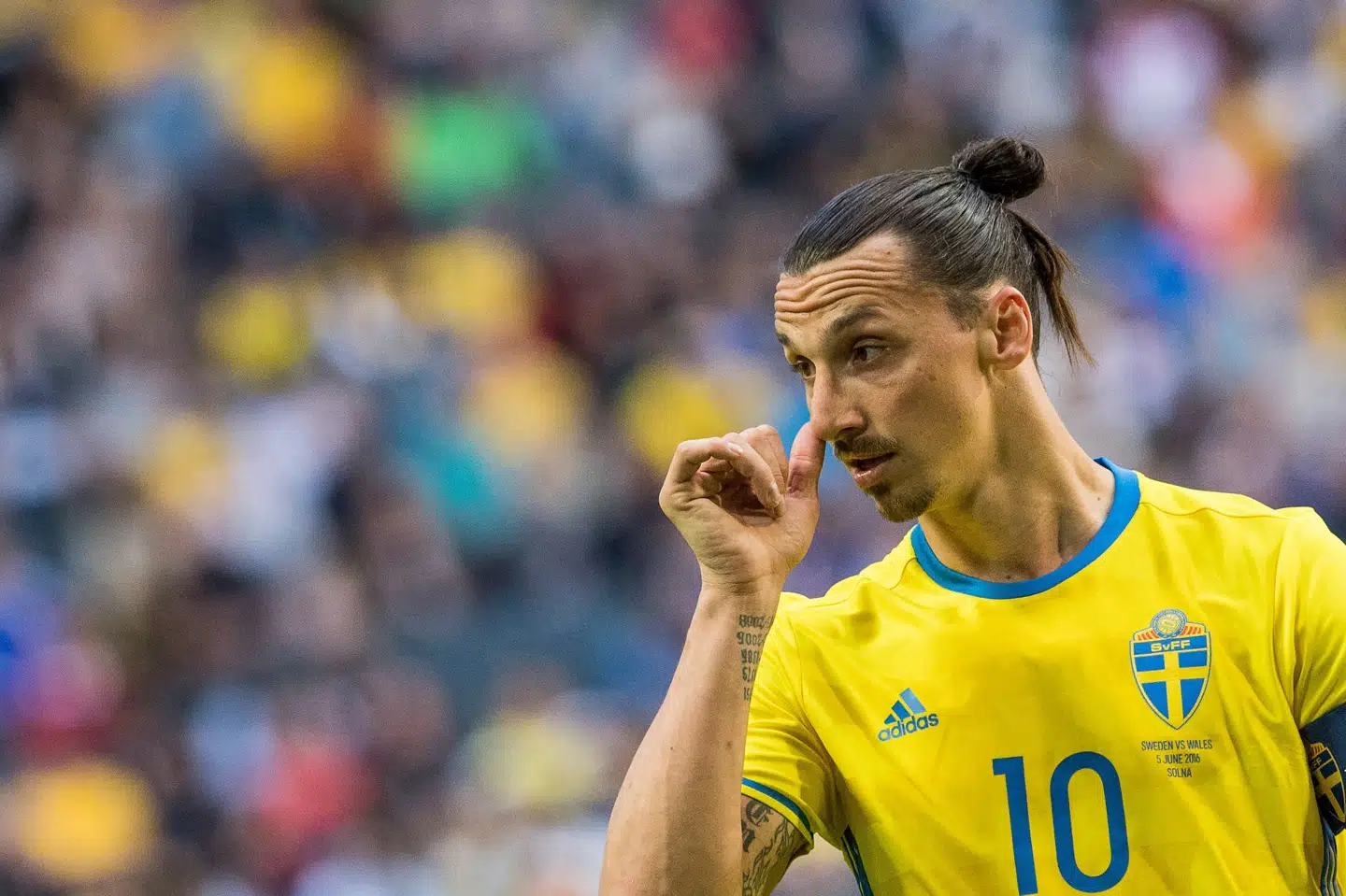 Zlatan Ibrahimovic mener, at Sveriges landstræner helst undgår spillere af anden etnisk herkomst end svensk. Jonathan Nackstrand/Ritzau Scanpix