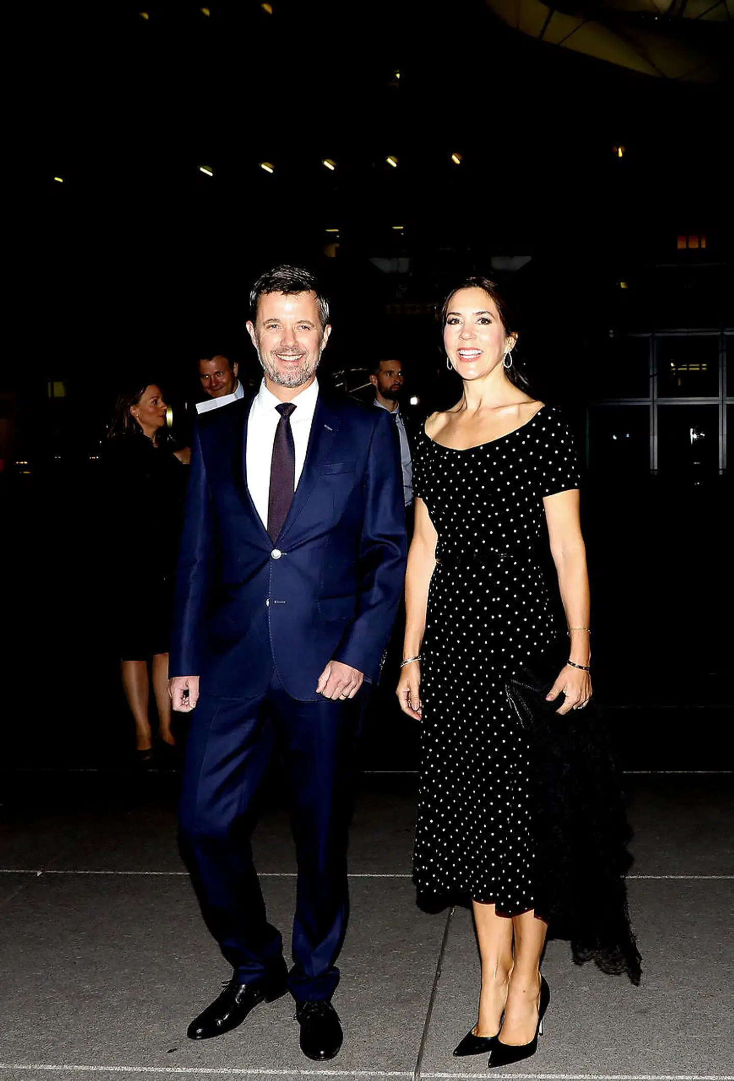 Après avoir assisté à une conférence sur l'architecture, le prince Frederik et sa femme la princesse Mary de Danemark ont participé à une réception pour le 30ème anniversaire de la Grande Arche de la Défense à Paris, le 7 octobre 2019. © Dominique Jacovides/Bestimage Crown Prince Frederik of Denmark and Crown Princess Mary of Denmark are seen during a reception at "La Grande Arche" following an Architecture conference on the 30th anniversary of "La Grande Arche" on day one of the Royal Visit on October 7th, 2019 in Paris, France.