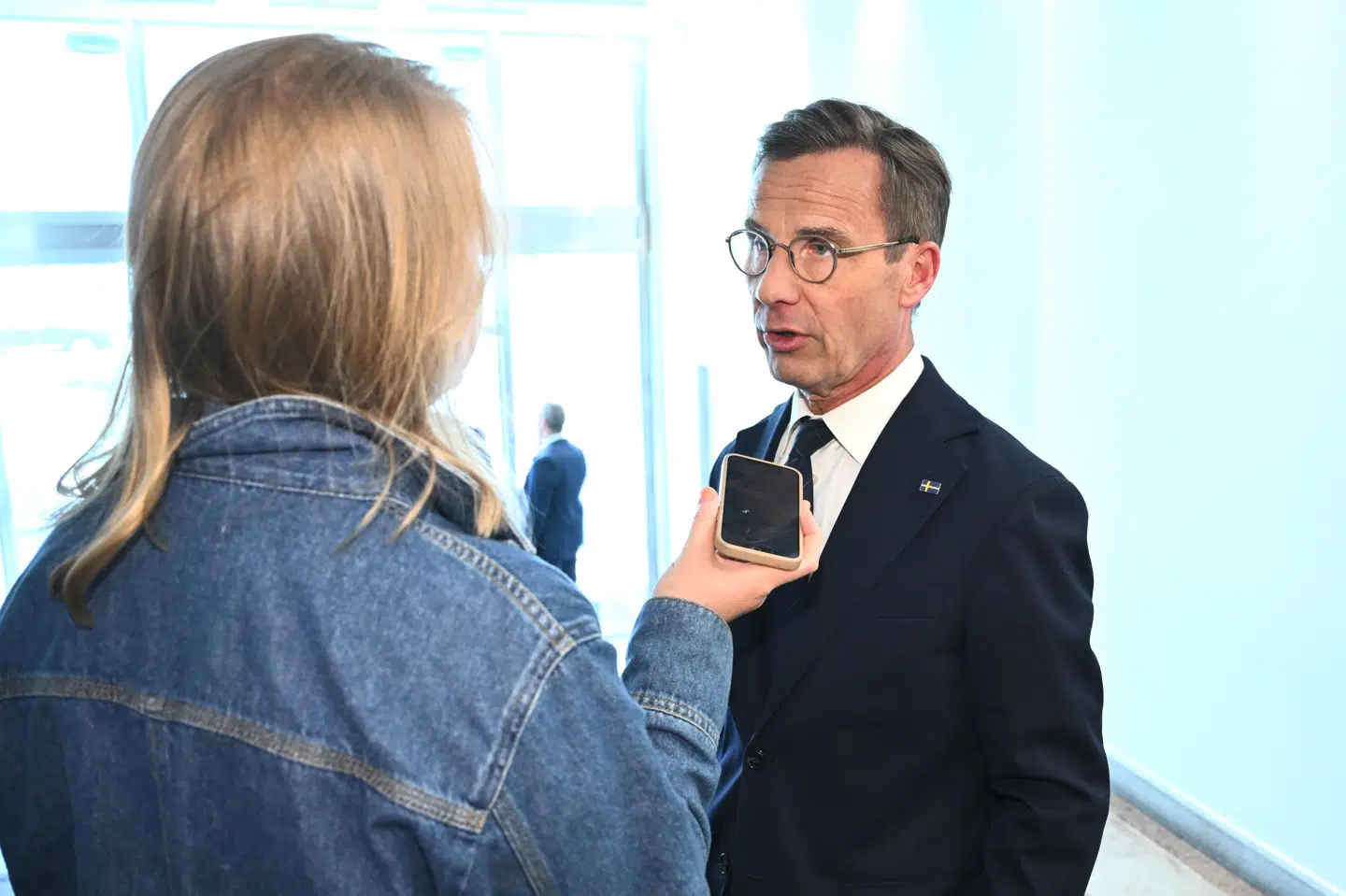 »Det er åbenlyst, at vi skal have et meget, meget tættere samarbejde mellem forskellige lande«, siger den svenske statsminister, Ulf Kristersson. Billedet er fra onsdag.
