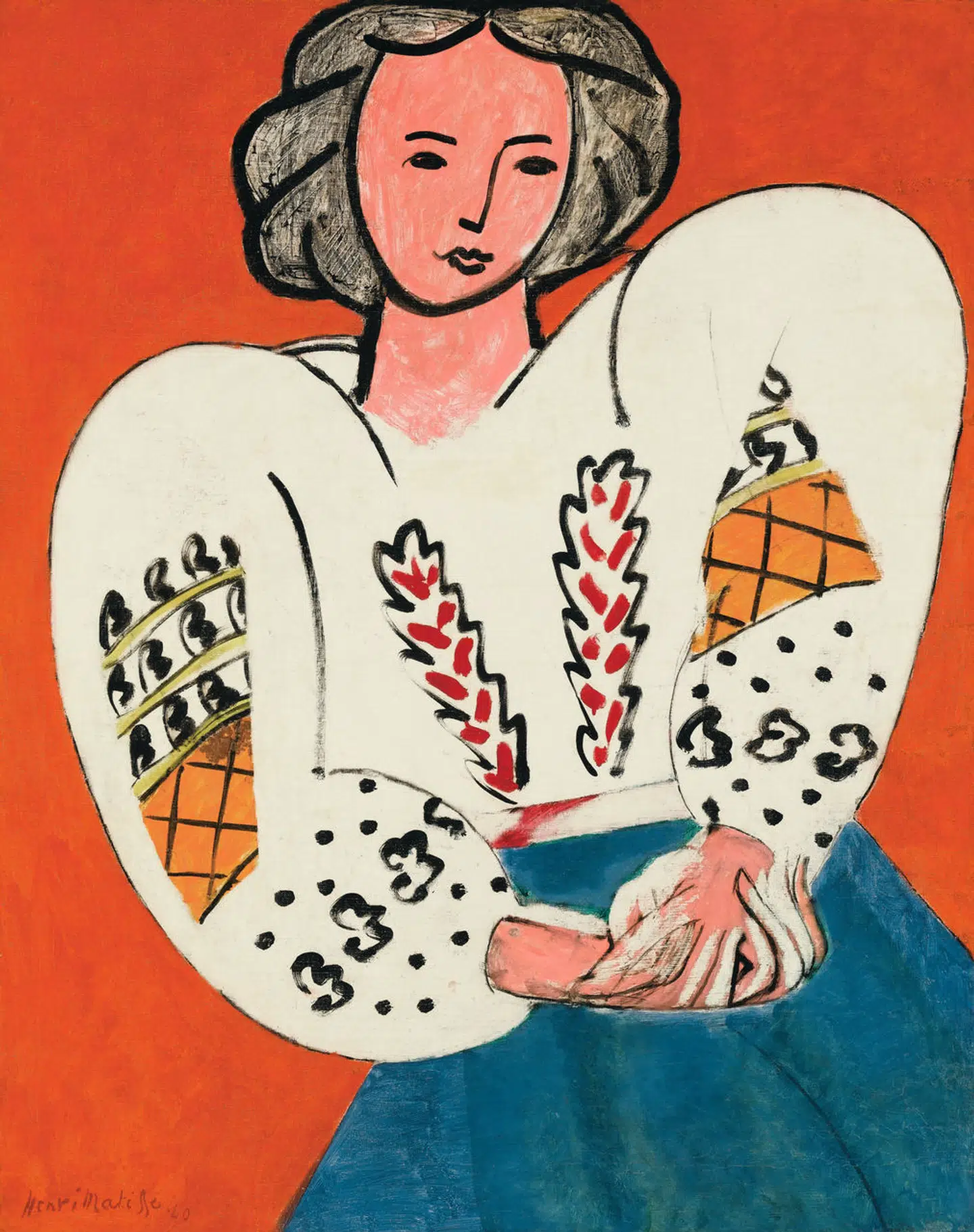 Henri Mattises »La Blouse roumaine«. Musée national d'art moderne, Centre Georges Pompidou.