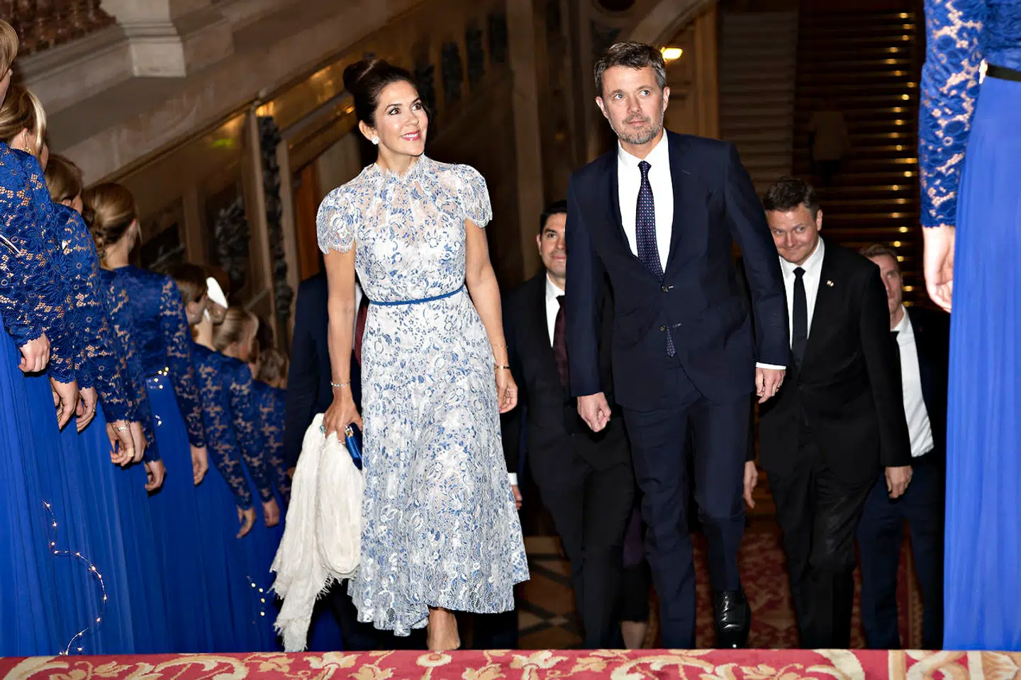 Grand Dinner, prins Joachim, prinsesse Marie og kronprinsparret. Tirsdag den 8. oktober 2019.