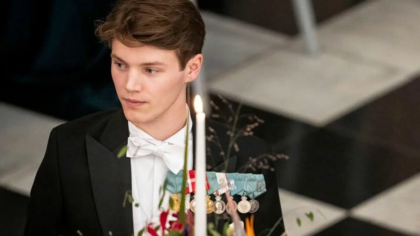 Arkiv. Greve Felix under prins Christians 18 års fødselsdag, som fejres med en gallamiddag på Christiansborg Slot i København, søndag den 15. oktober 2023.