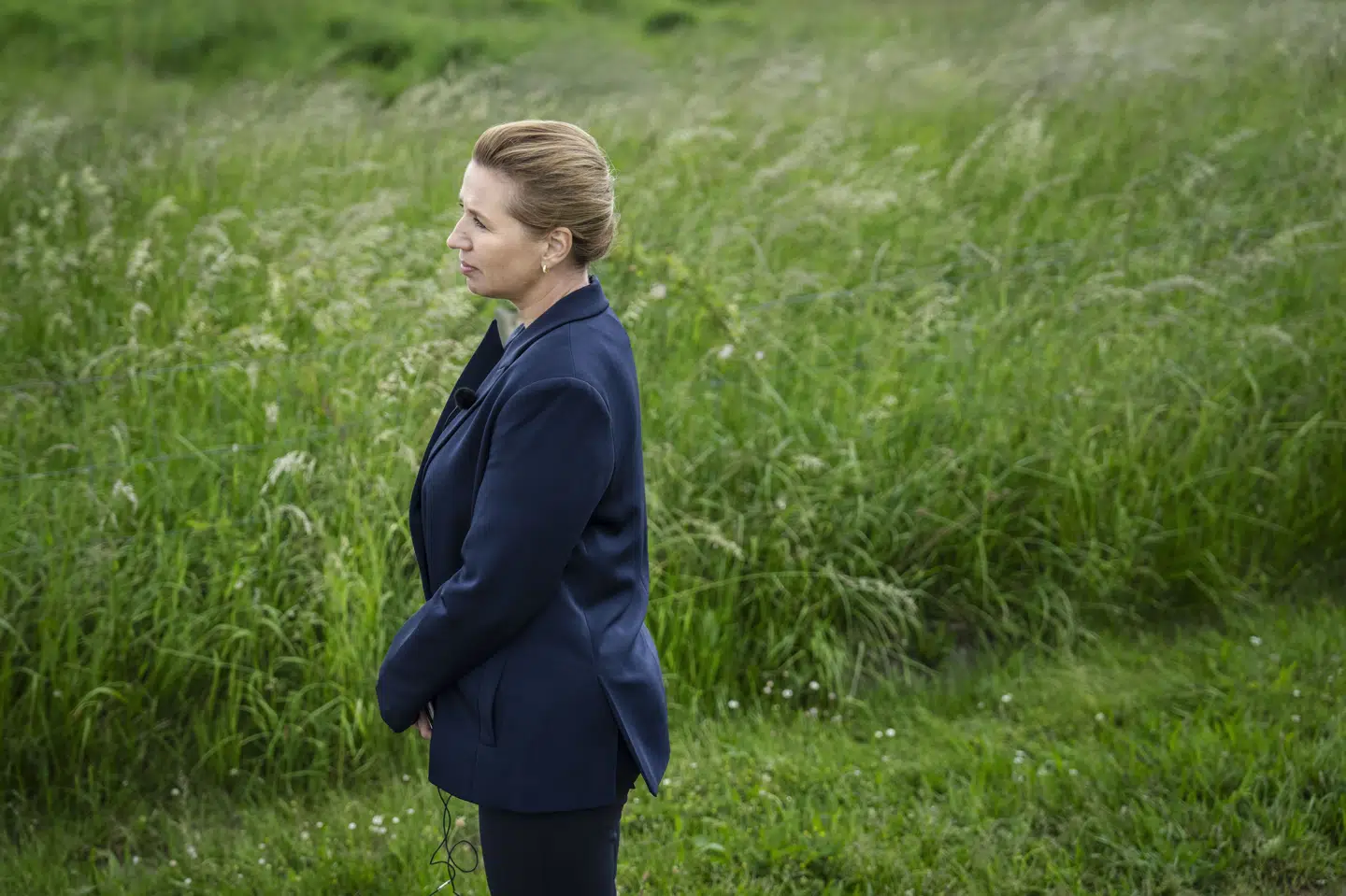 Mette Frederiksen er rystet efter en hændelse på Kultorvet i København fredag aften, hvor en mand ifølge Statsministeriet slog hende. Ud over et lettere piskesmæld er Mette Frederiksen i god behold, oplyser Statsministeriet lørdag formiddag. (Arkivfoto).