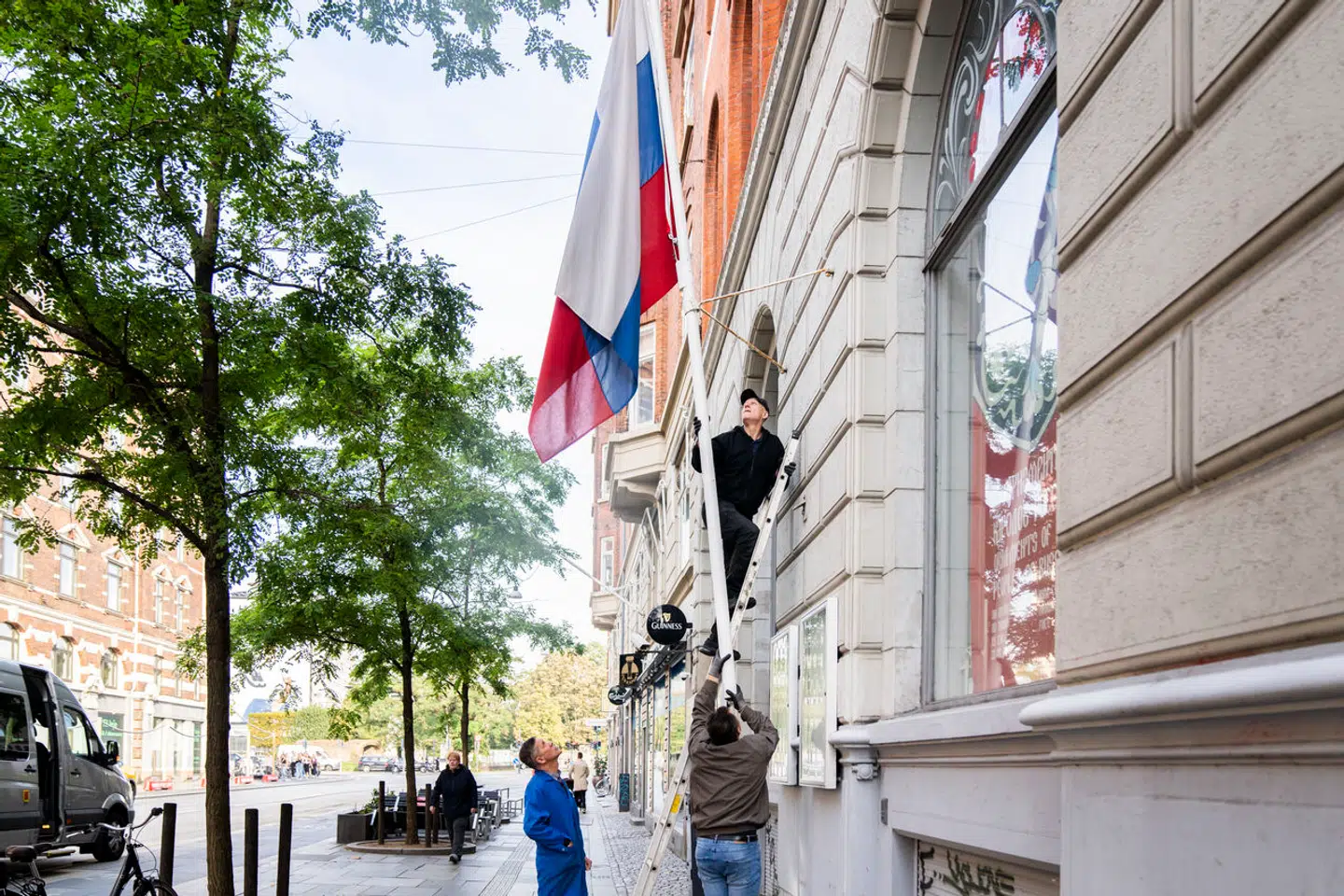Den kvinde er igennem årene kommet i blandt andet Ruslands Hus på Rådhuspladsen i København. Huset har siden 1970erne været et kulturhus med filmaftener, debataftener, børneklub og meget mere. Men huset, der hører under den russiske ambassade, har siden juli 2023 sidste år stået på EUs sanktionsliste. Arkivfoto: Ida Marie Odgaard/Ritzau Scanpix