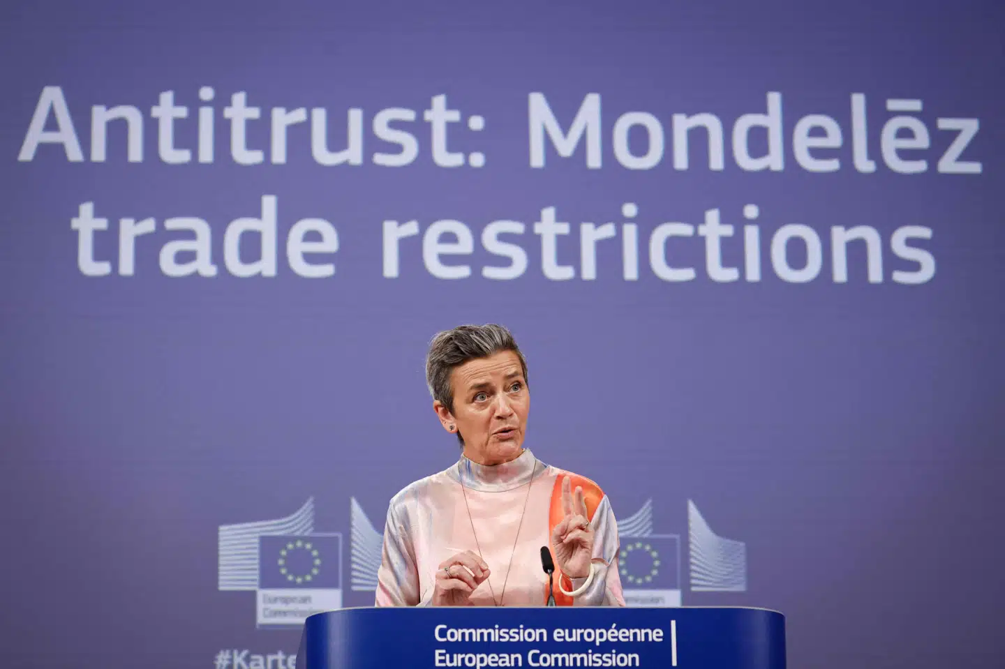Ledende næstformand i EU-Kommissionen, Margrethe Vestager, har været meget direkte i sin kritik af Kina. Ifølge Vestager har Kina brugt massiv statsstøtte til at knuse den europæiske solcelle-industri. Nu vil EU-Kommissionen indføre told på kinesiske el-biler, som man også mener modtager unfair statsstøtte (Arkivfoto).