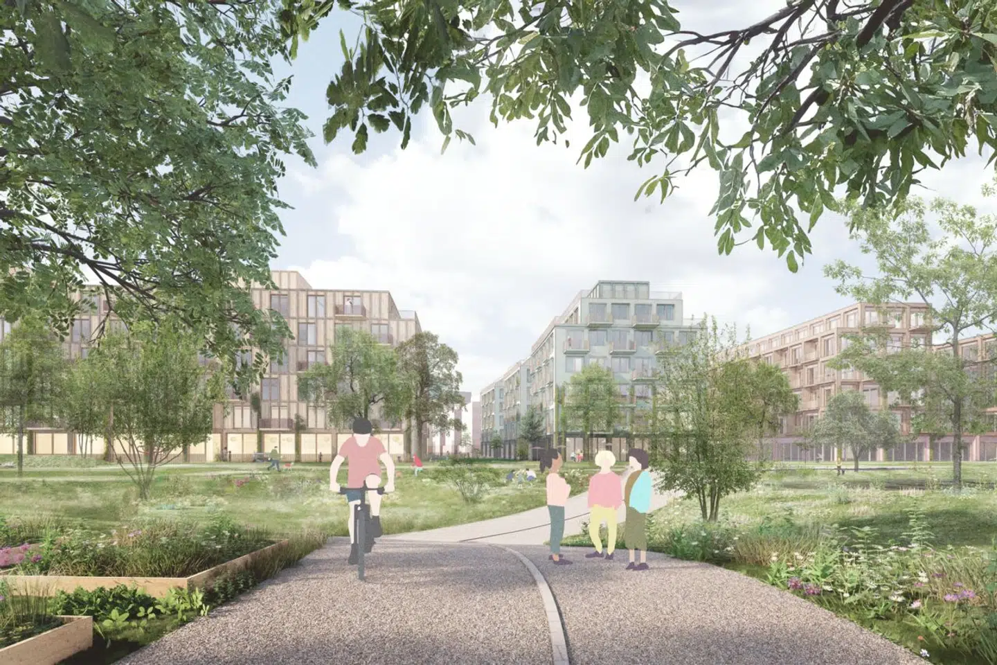 Illustration af muligt udtryk af Vasby Hav.