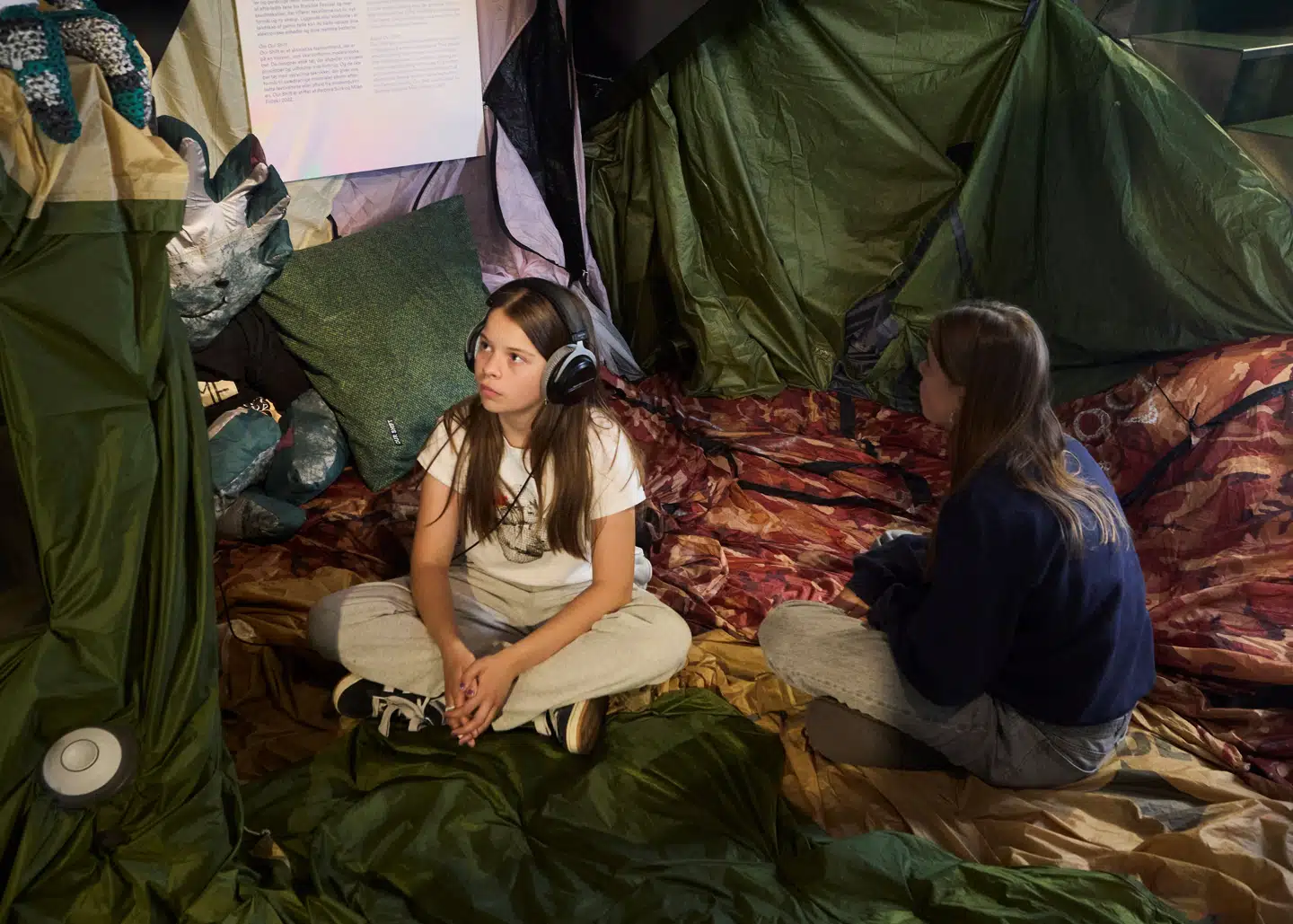 Recharge, hedder det rum, der handler om genbrug og »genopladning« i bredest mulig forstand. Det ser hyggeligt ud.