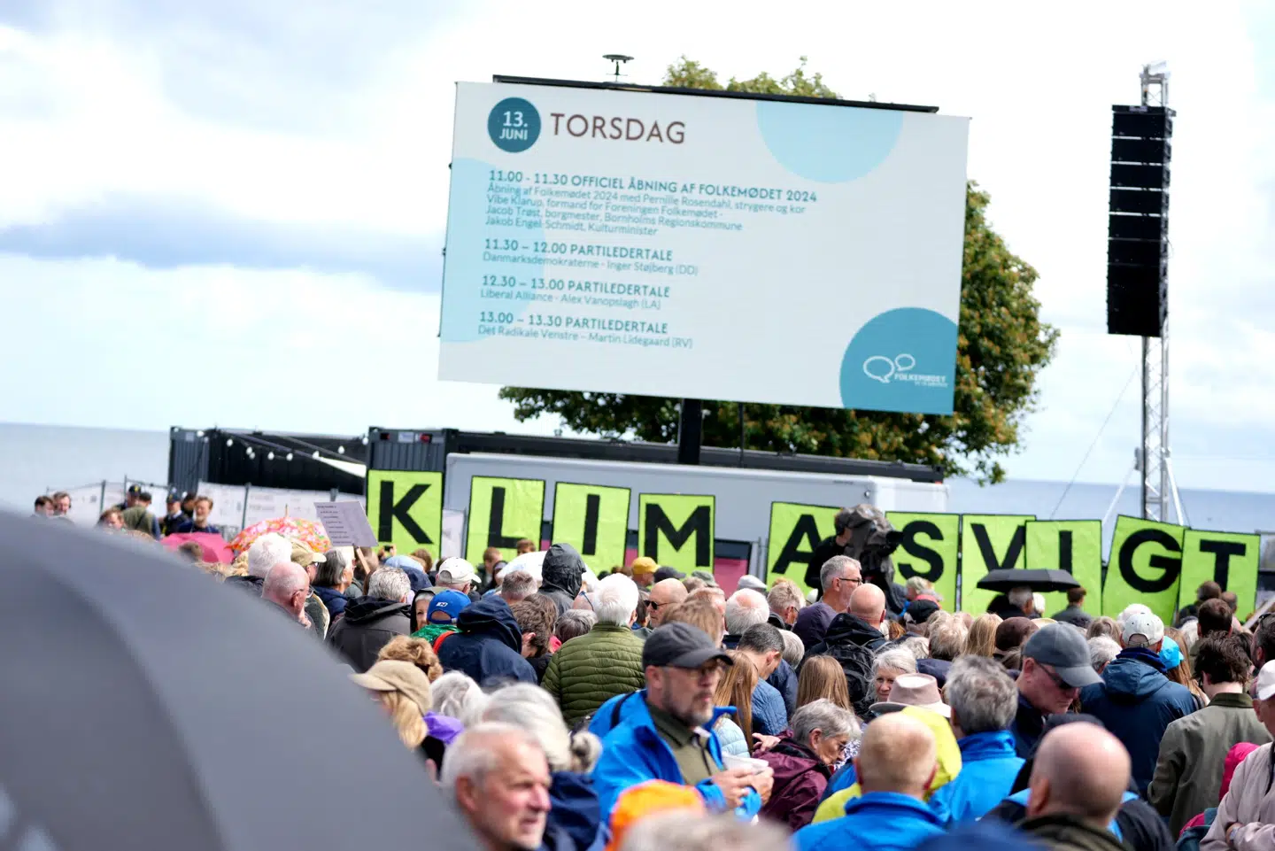 Folkemødet 2024 åbner i dag torsdag. Foto: Thomas Traasdahl, Scanpix.
