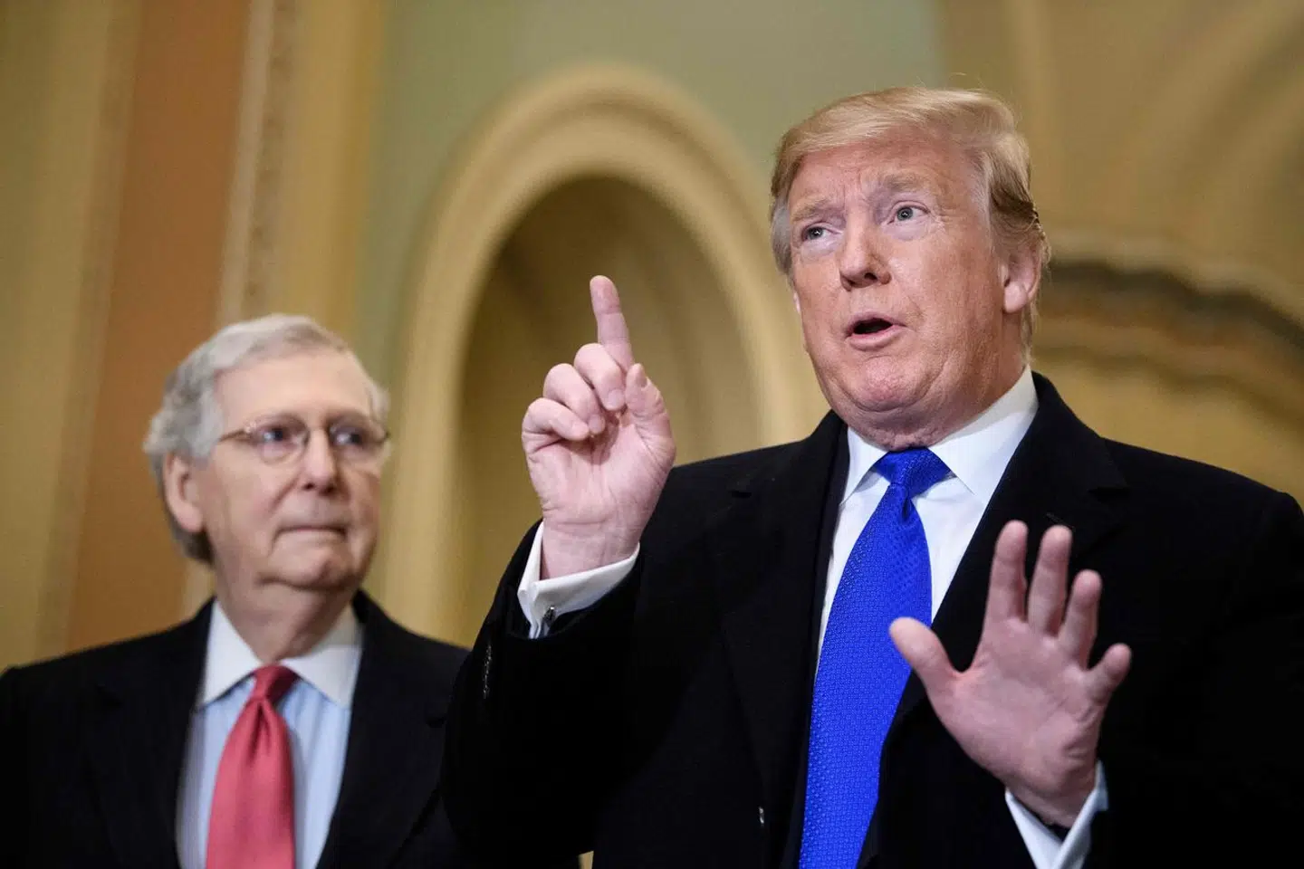 Mitch McConnell og Donald Trump under et møde i 2019.