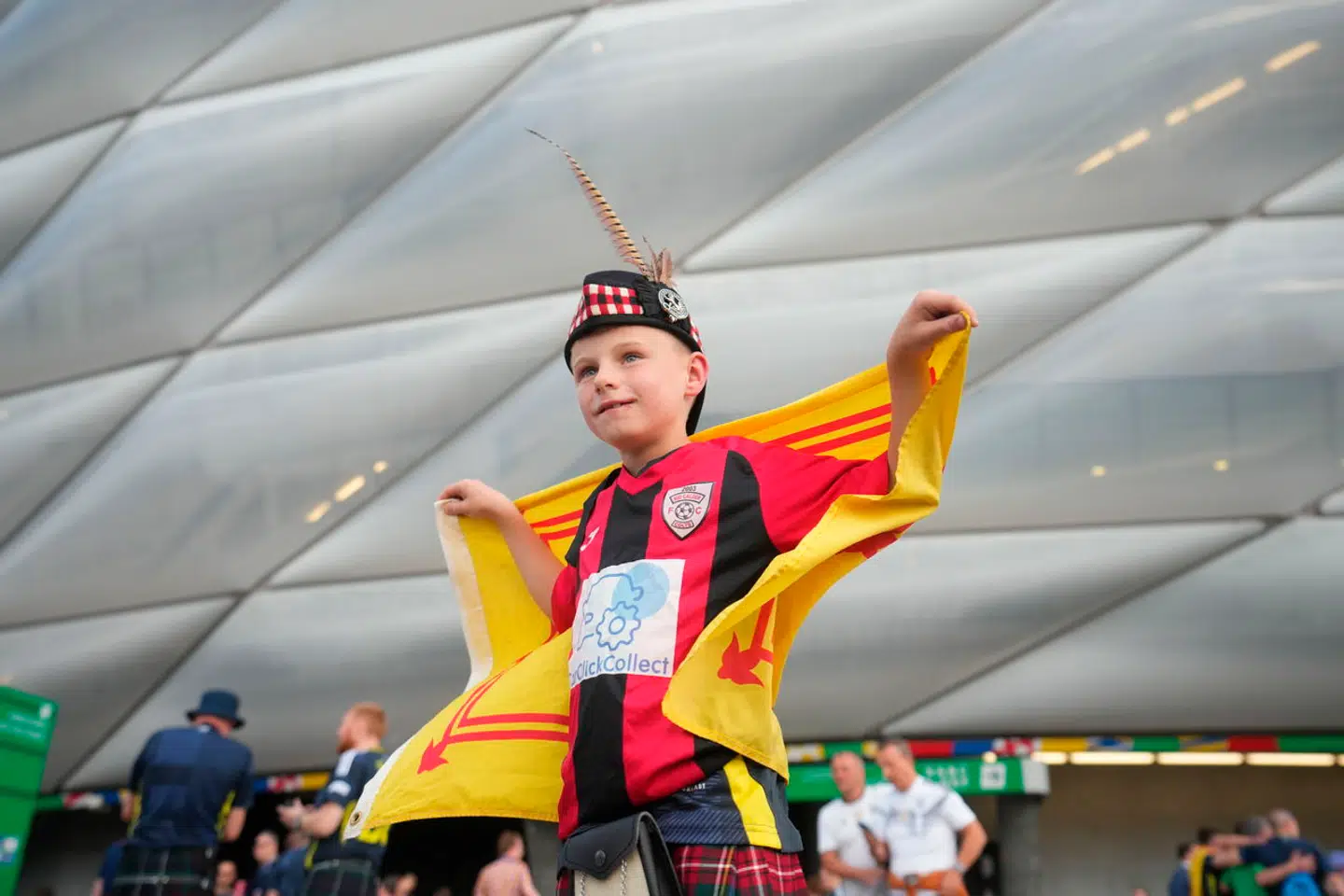 Fodbold europamesterskab i Tyskland. Åbning kamp mellem Tyskland og Skotland.