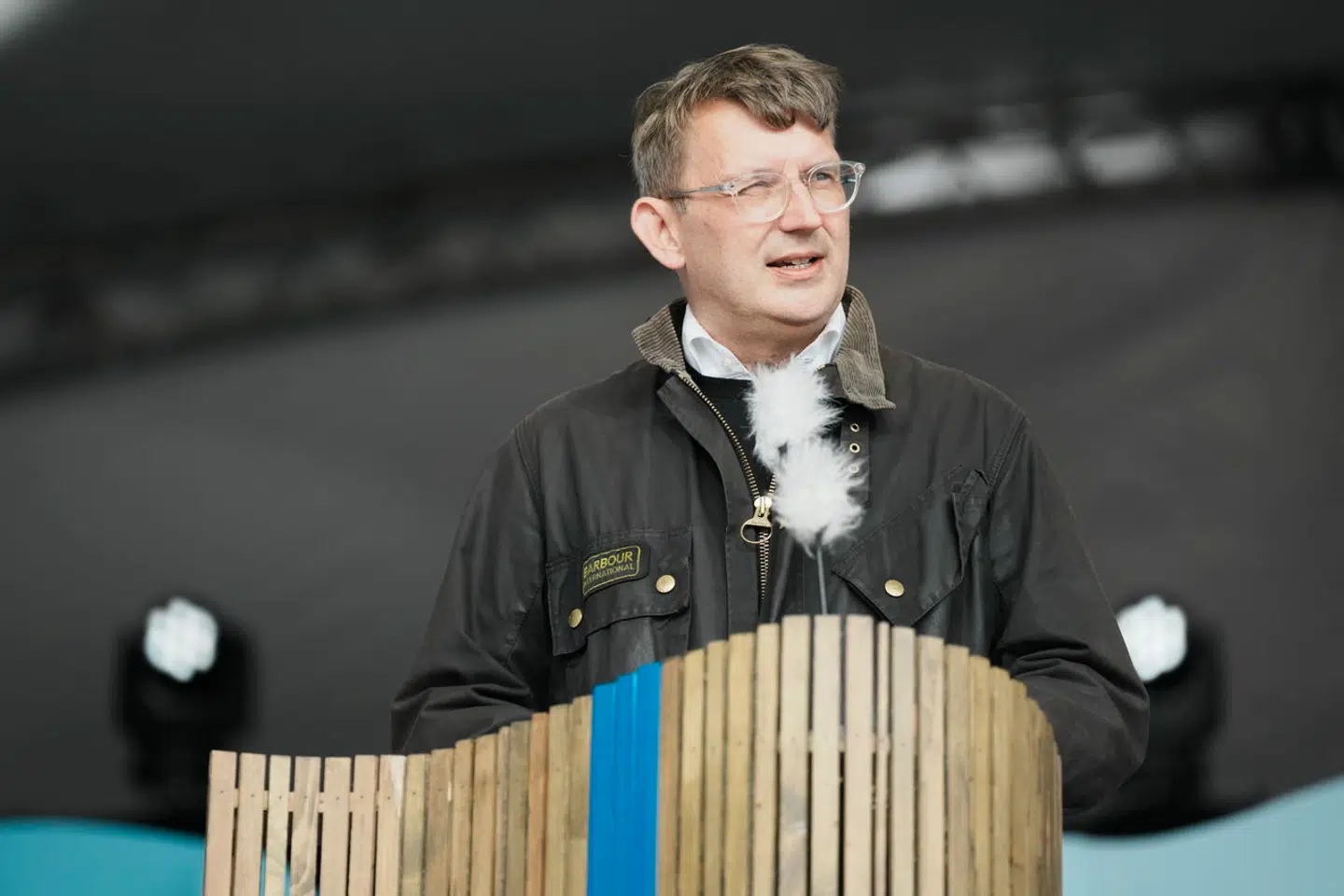 Troels Lund Poulsen holder (V) holder Venstres partiledertale på Hovedscenen under Folkemødet 2024, Allinge, Bornholm, lørdag den 15. juni 2024.