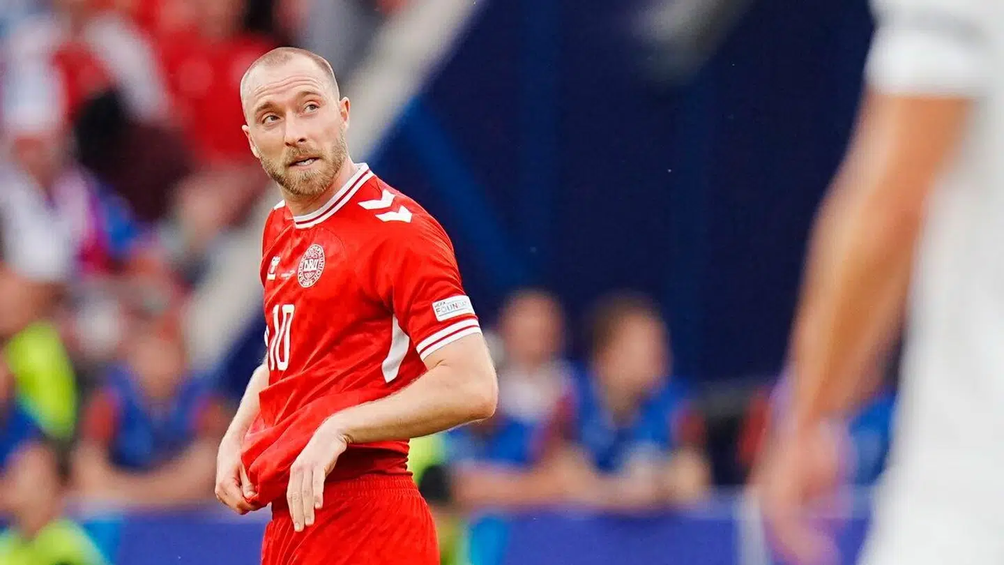 Christian Eriksen scorede til 1-0 for Danmark.