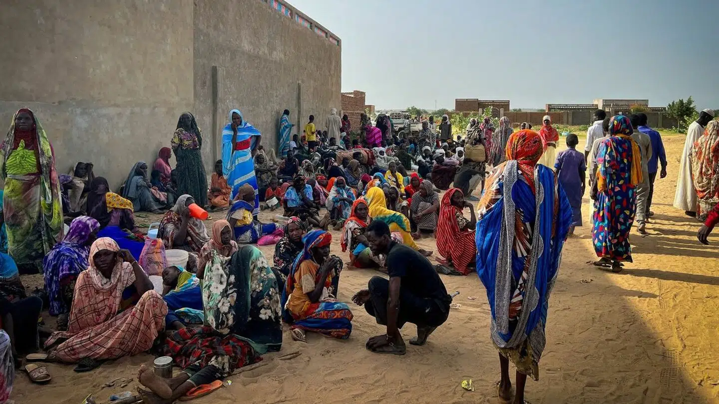 Flygtninge i den vestlige del af Darfur.