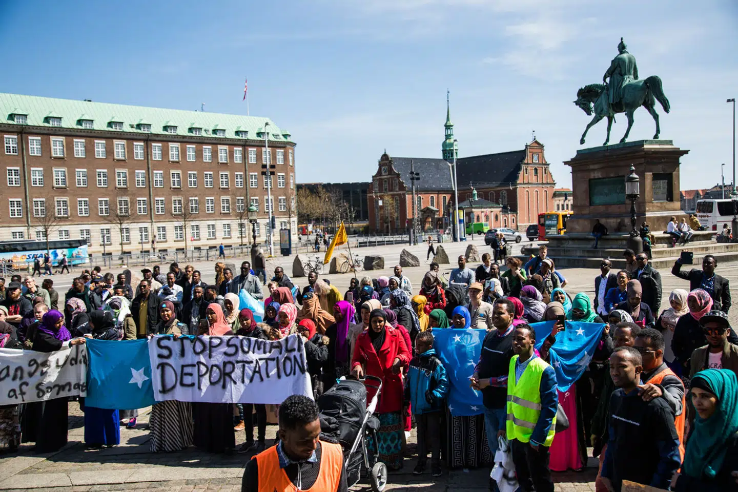 Flygtninge fra Somalia har flere gange protesteret mod tvangsudvisninger.