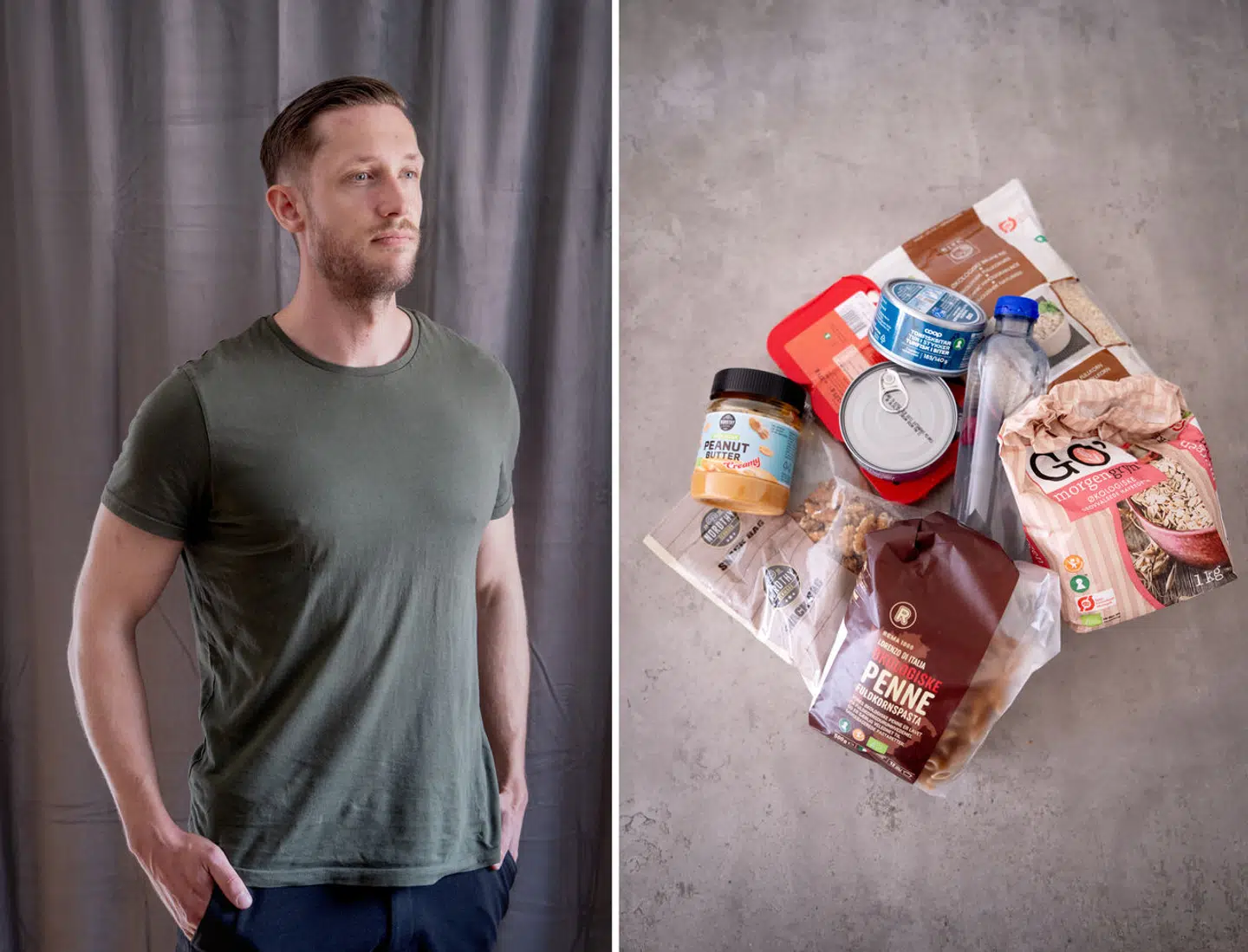 Ekspert i sundhed og ernæring Jonas Germann har endnu ikke selv været i supermarkedet for at handle ind til en krisesituation. Til gengæld har han allerede en hel del af de madvarer, han vil anbefale danskerne at købe.