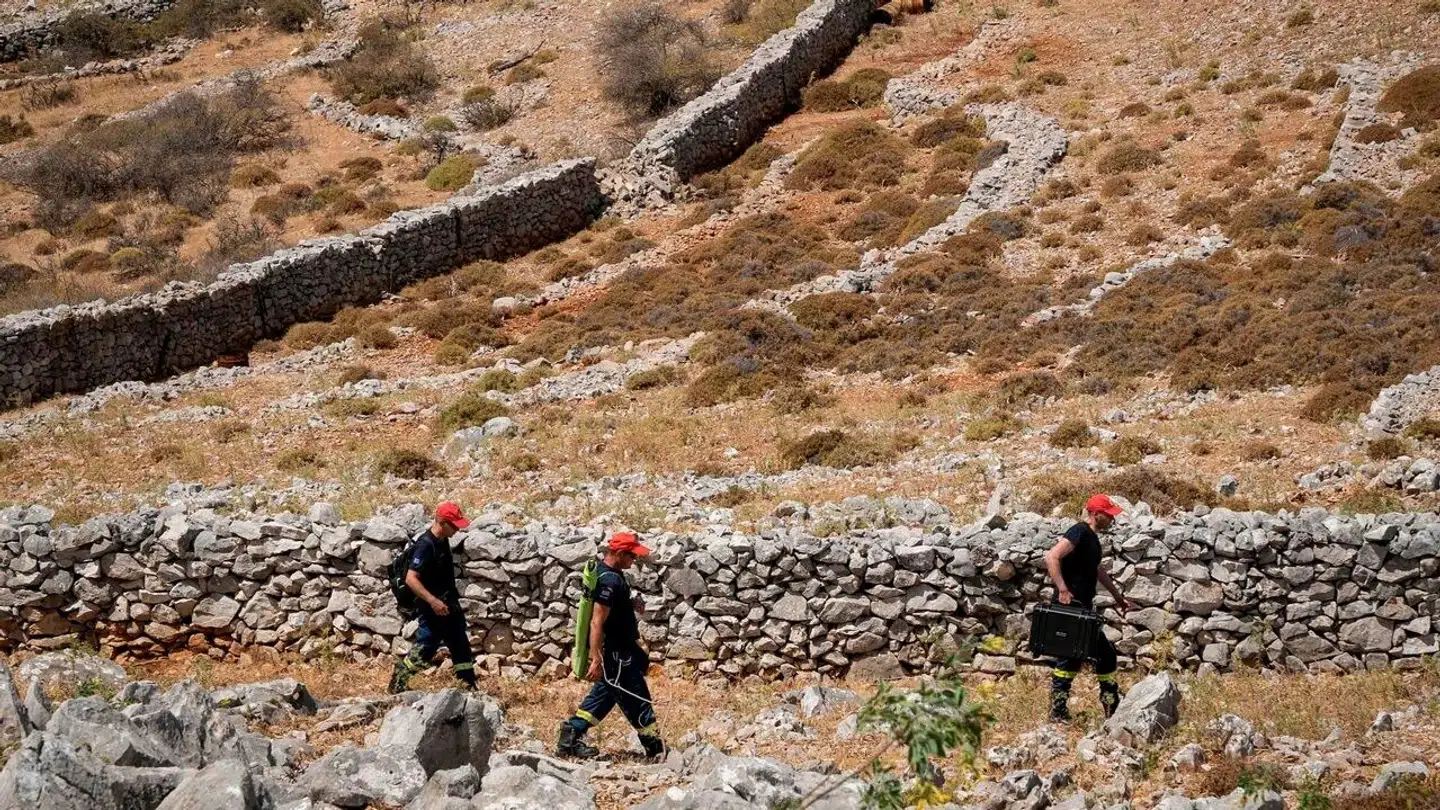 Sådan så det ud, da myndighederne ledte efter Michael Mosley.
