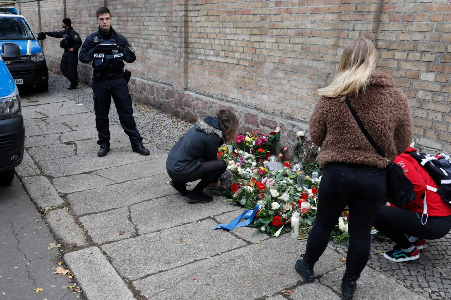 Der var planer om at gennemføre en massakre i synagogen i tyske Halle, siger den tyske rigsadvokat, dagen efter en person skød flere personer tæt på synagogen. Axel Schmidt/Ritzau Scanpix