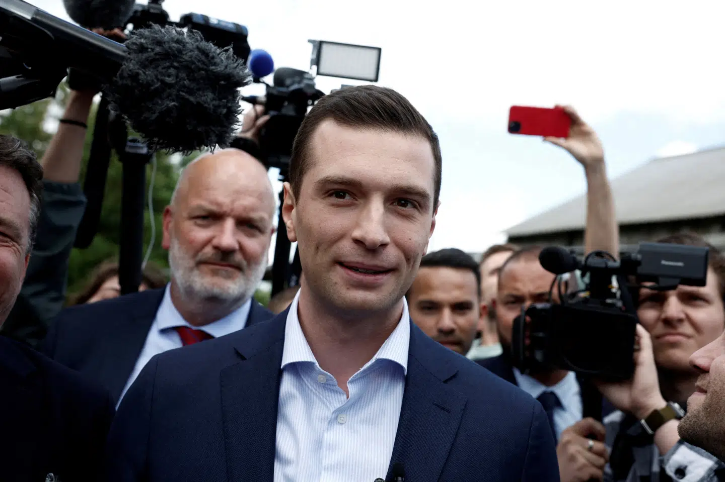 National Samlings formand, Jordan Bardella, ønsker et opgør med de statsfinansierede medier i Frankrig. (Arkivfoto)