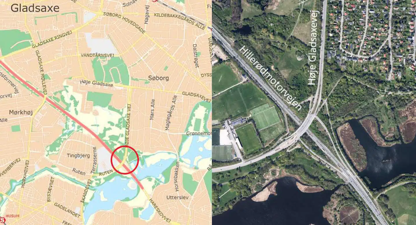 Projektet ved Høje Gladsaxevej og Rute 16 forventes at kunne forebygge en en halv af de syv ulykker og en halv personskade af en personskade, skriver Transportministeriet.