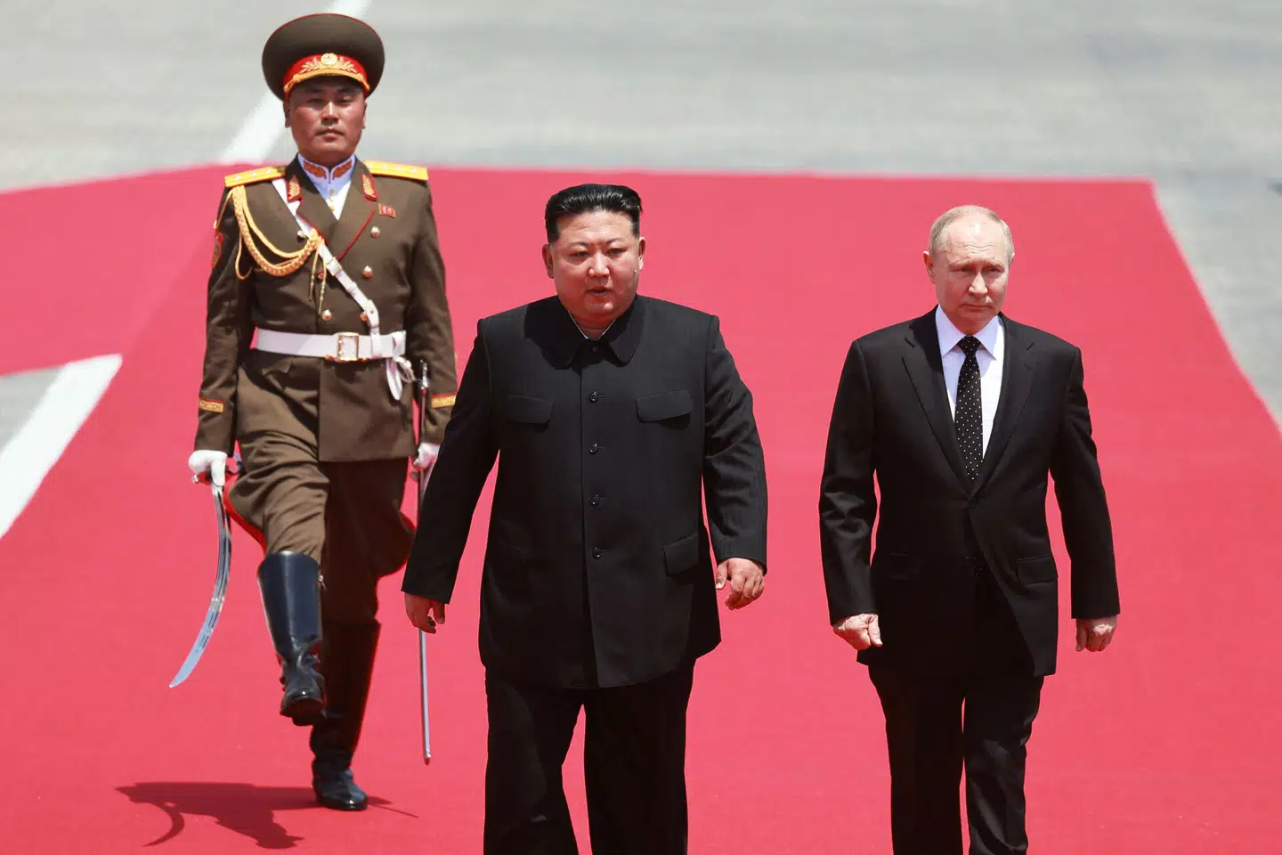 Vladimir Putin på besøg i Kim Jong-uns Nordkorea. Foto: Vladimir Smirnov, Reuters / Scanpix