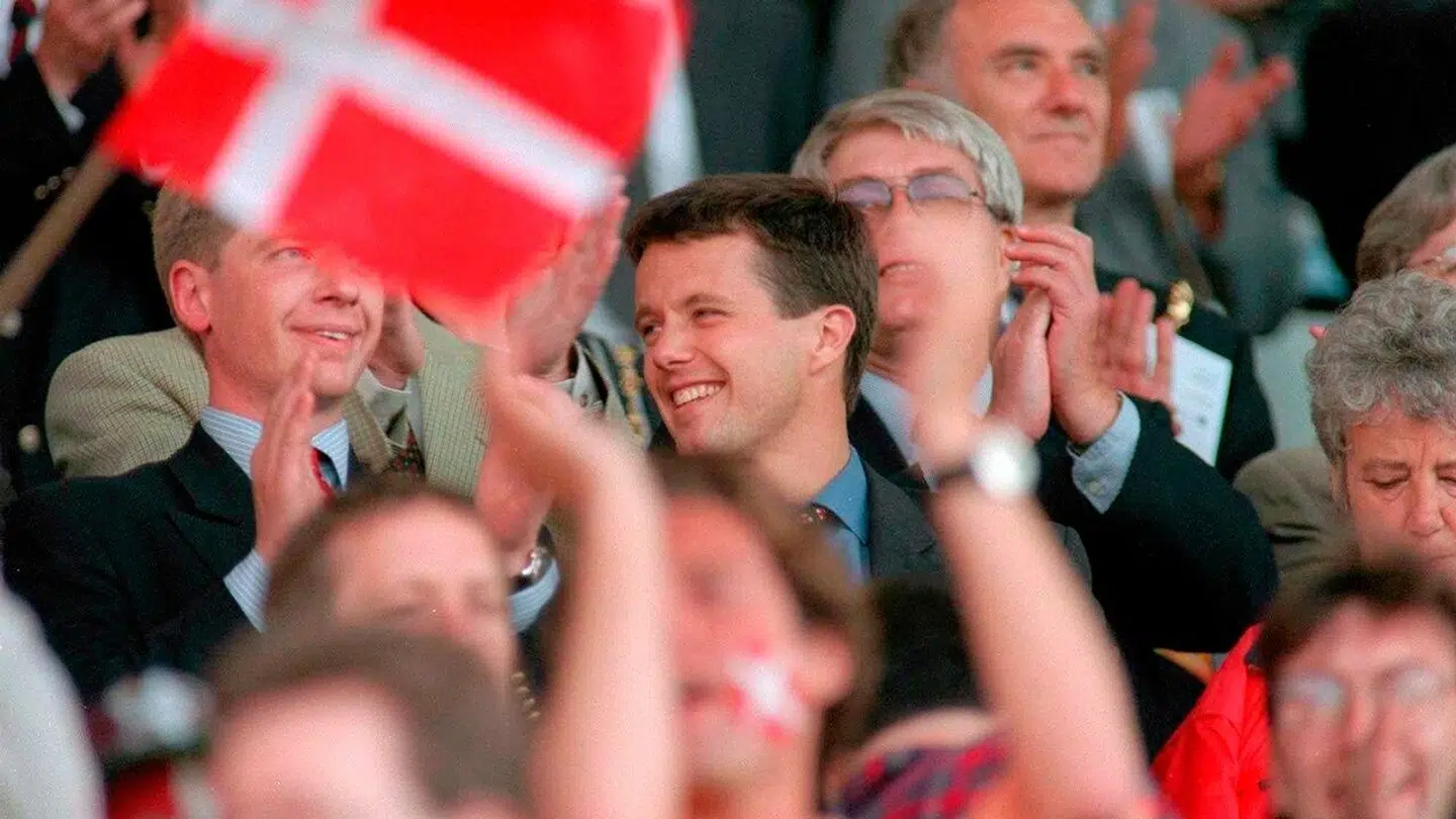 Kronprins Frederik til EM i 1996.