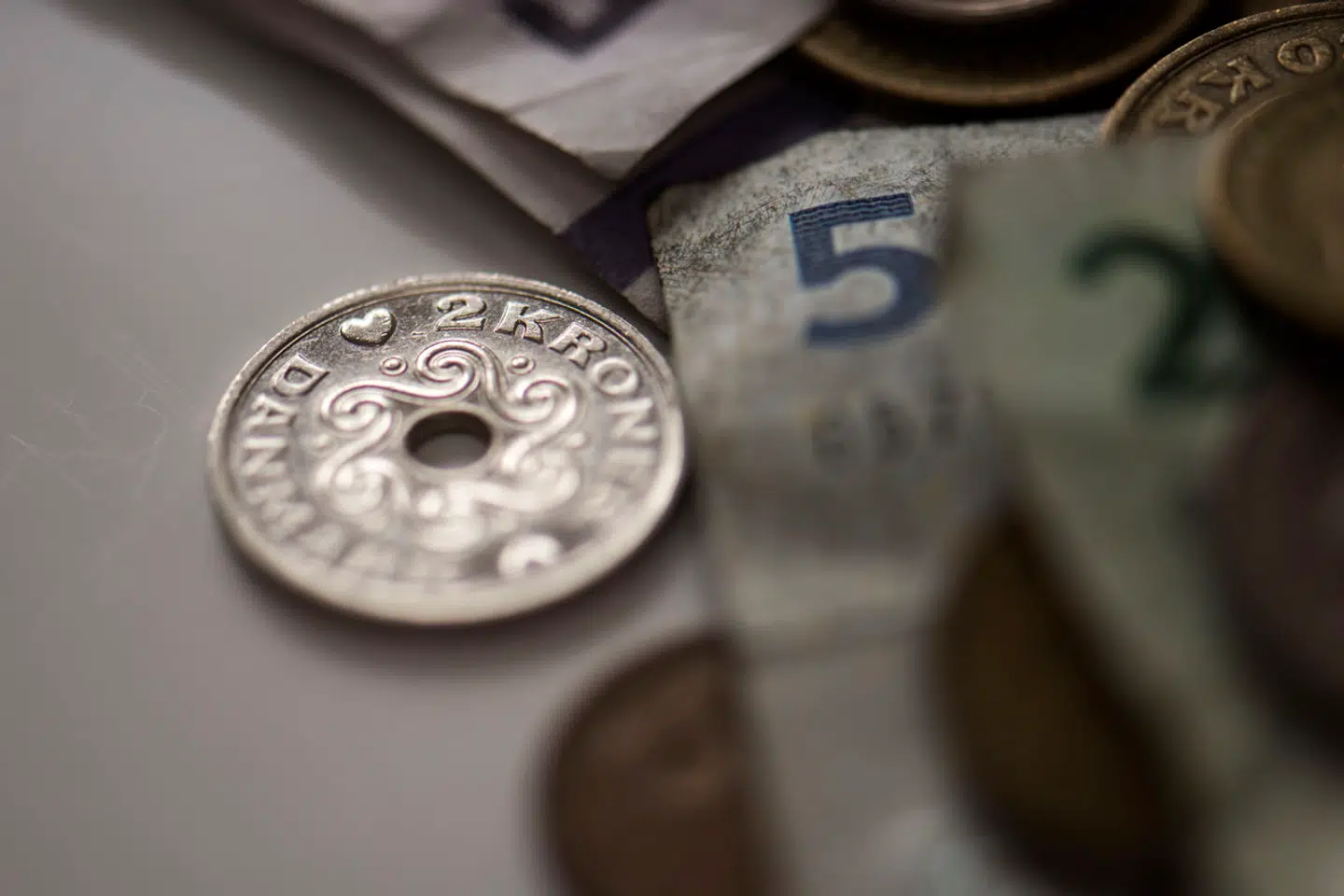 Penge, mønter og sedler, torsdag den 5. marts 2020.