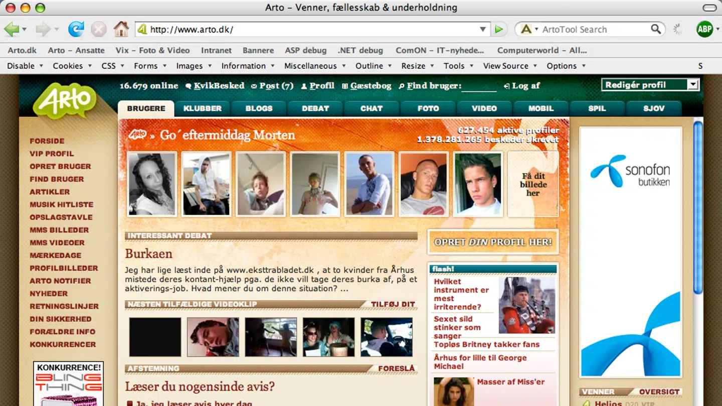 Sådan så Arto ud i sin storhedstid.