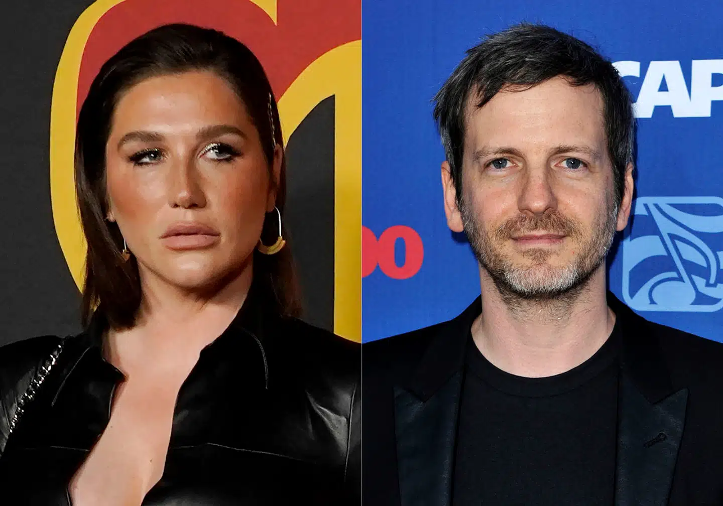 Kesha (tv.) og Dr. Luke (th.) samarbejdede, da Kesha var i begyndelsen af sin karriere. Det er her, at han angiveligt skulle have begået overgreb på hende.